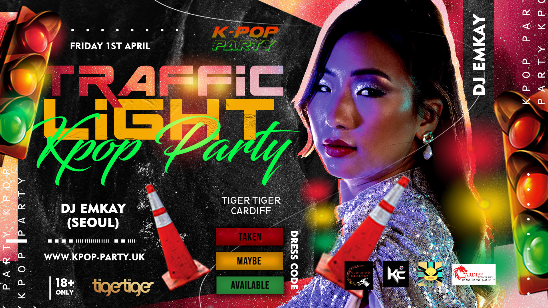 K-Pop Party Cardiff | TRAFFIC LIGHT PARTY with DJ EMKAY | Friday 1st April