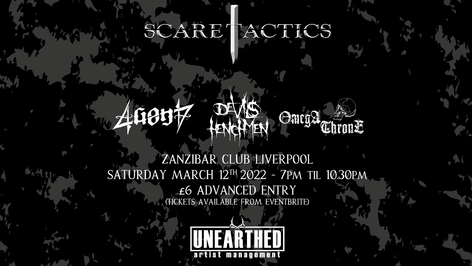 UNEARTHED North West Presents SCARETACTICS