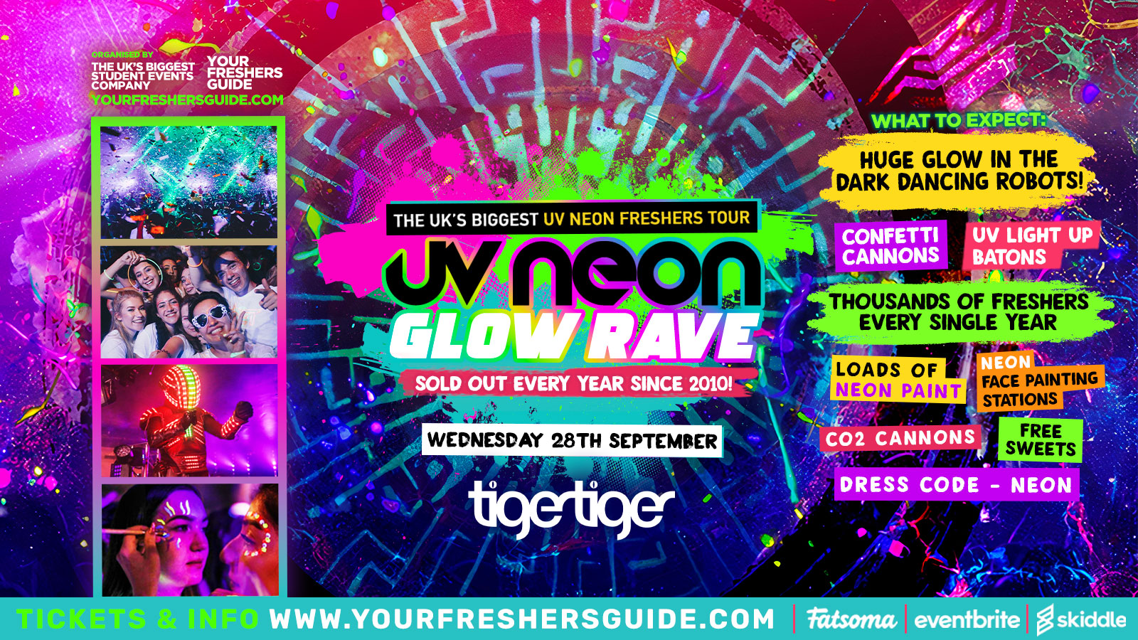 UV Neon Glow Rave | Cardiff Freshers 2022 – £1 Tickets!
