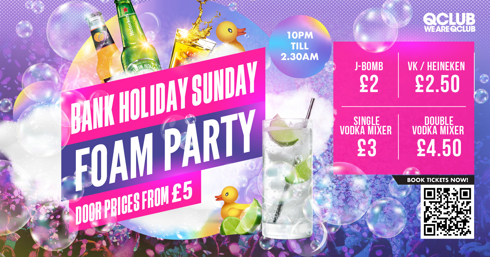 THE FOAM PARTY TONIGHT FINAL £5 TICKETS LEFT! at Q Club, Reading on