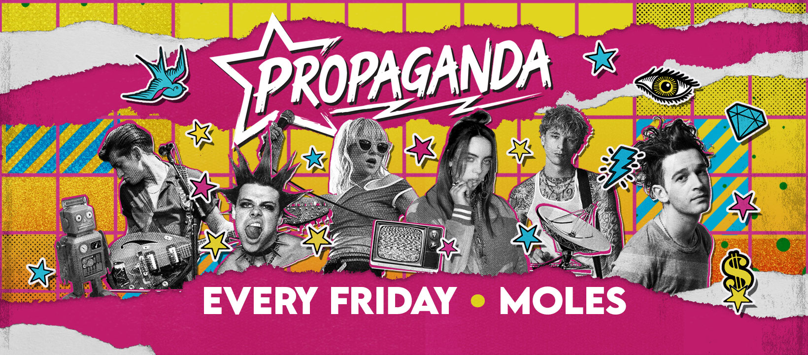 TONIGHT! Payday Party at Moles – Propaganda Bath!