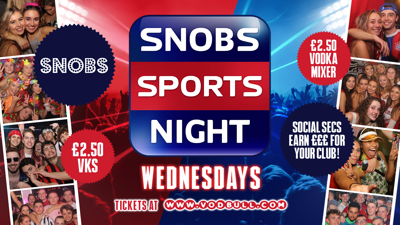 ✰ SNOBS Sports Night {TONIGHT}, 27th April 2022 ✰