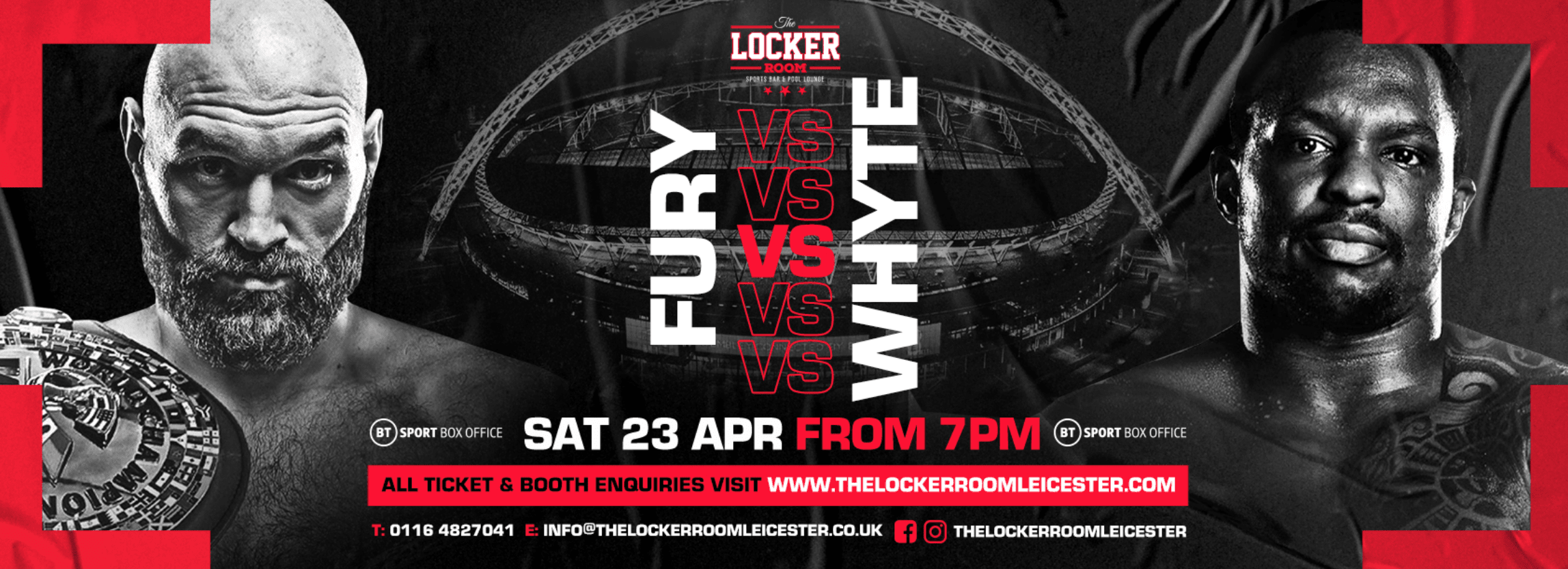 FURY vs WHYTE @ THE LOCKER ROOM LEICESTER