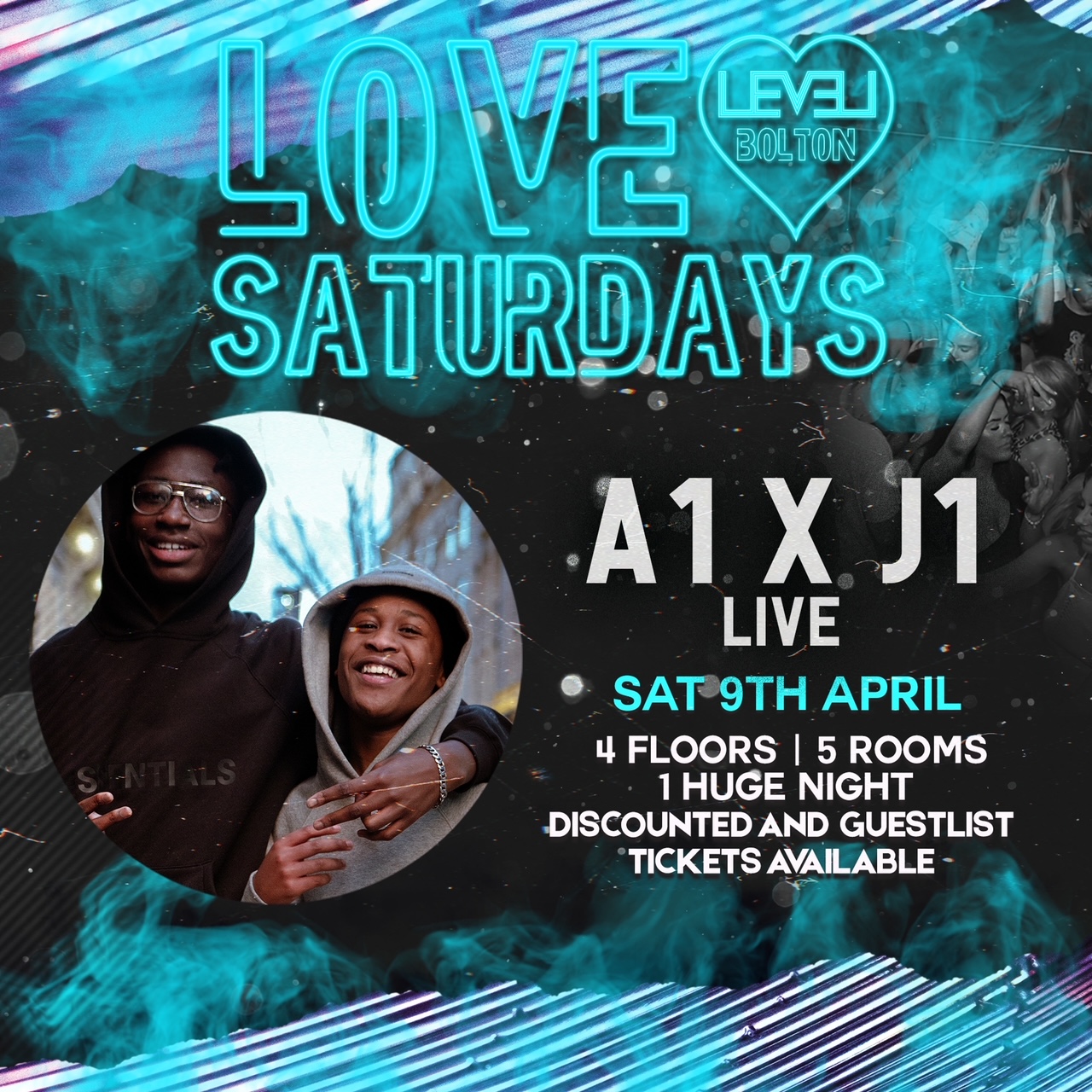 A1 x J1 Performing Live – Love Saturday – Level Nightclub Bolton.