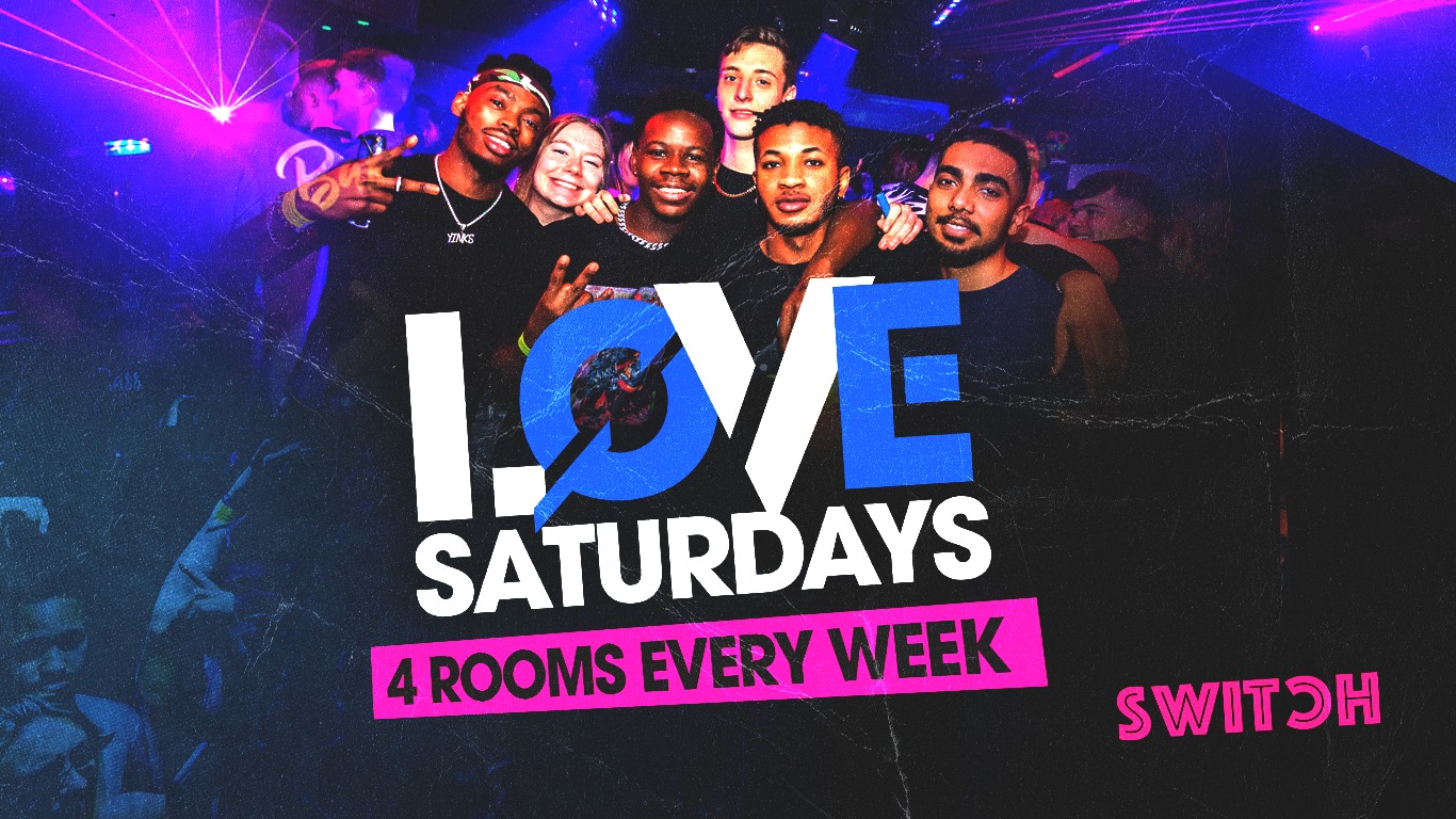 LOVE SATURDAYS – 4 ROOMS EVERY WEEK