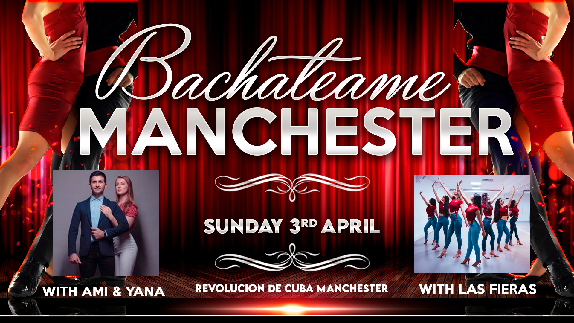 Bachateame Manchester with Ami & Yana and Las Fieras – Sunday 3rd April | Revolucion de Cuba
