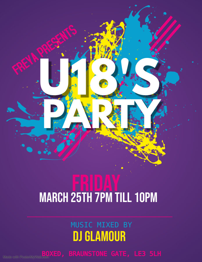 U18 Event Boxed Hosted By Freya At Boxed Bar Music Venue Leicester On 25th Mar 22 Fatsoma