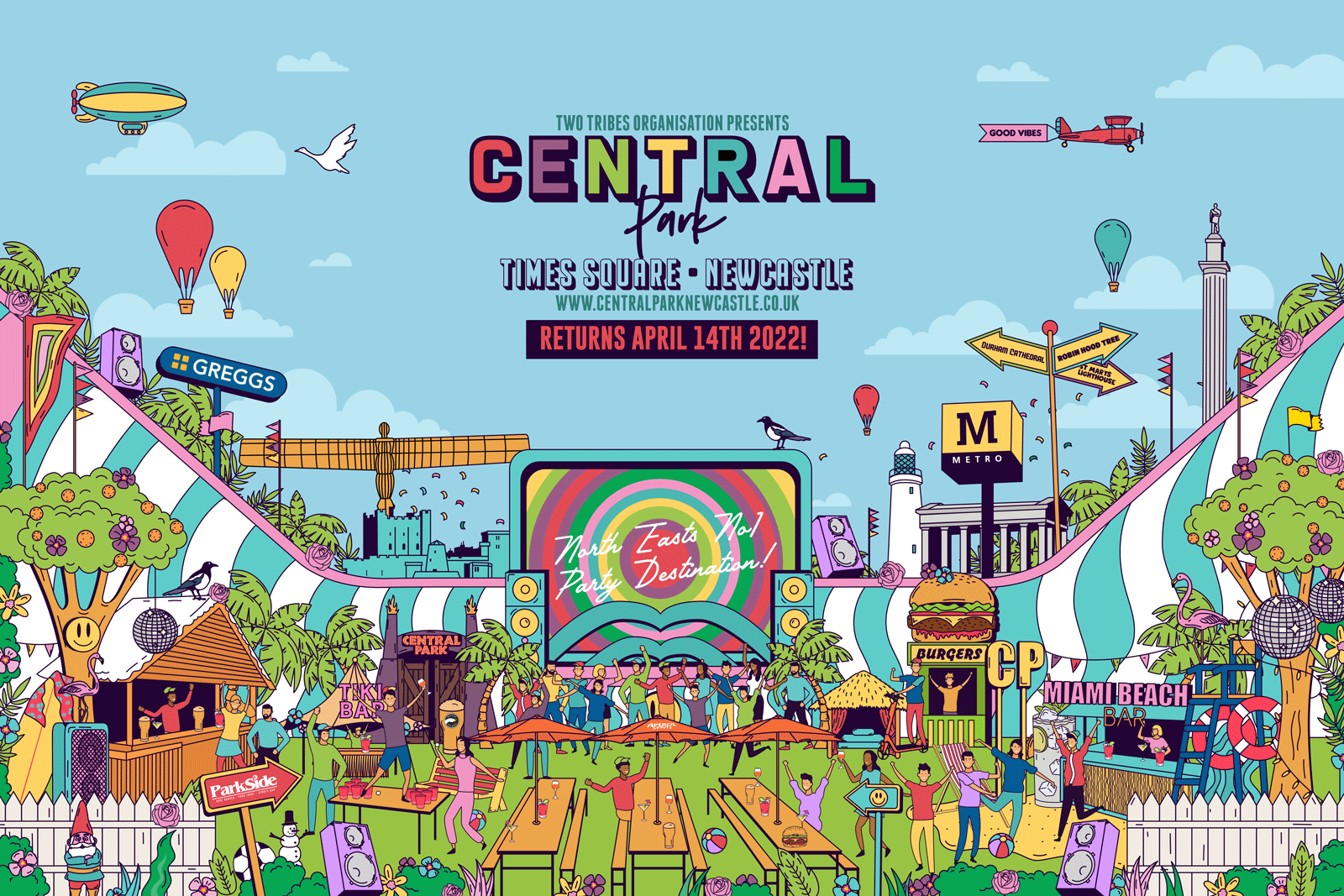 Central Park – Relaunch Weekend! – ! Bookings Open Now !