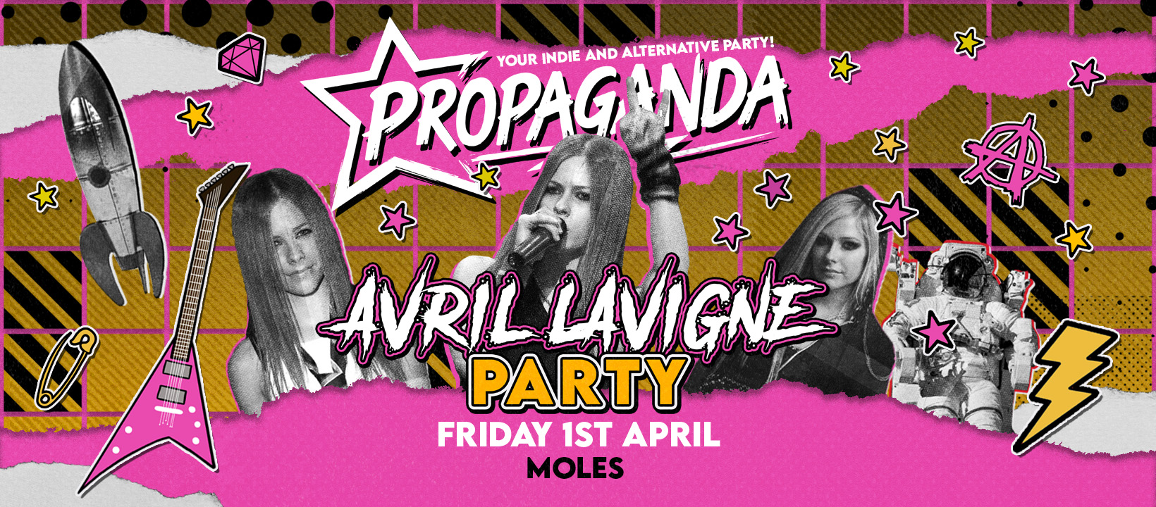TONIGHT! Avril Lavigne Party at Moles! Propaganda Bath!