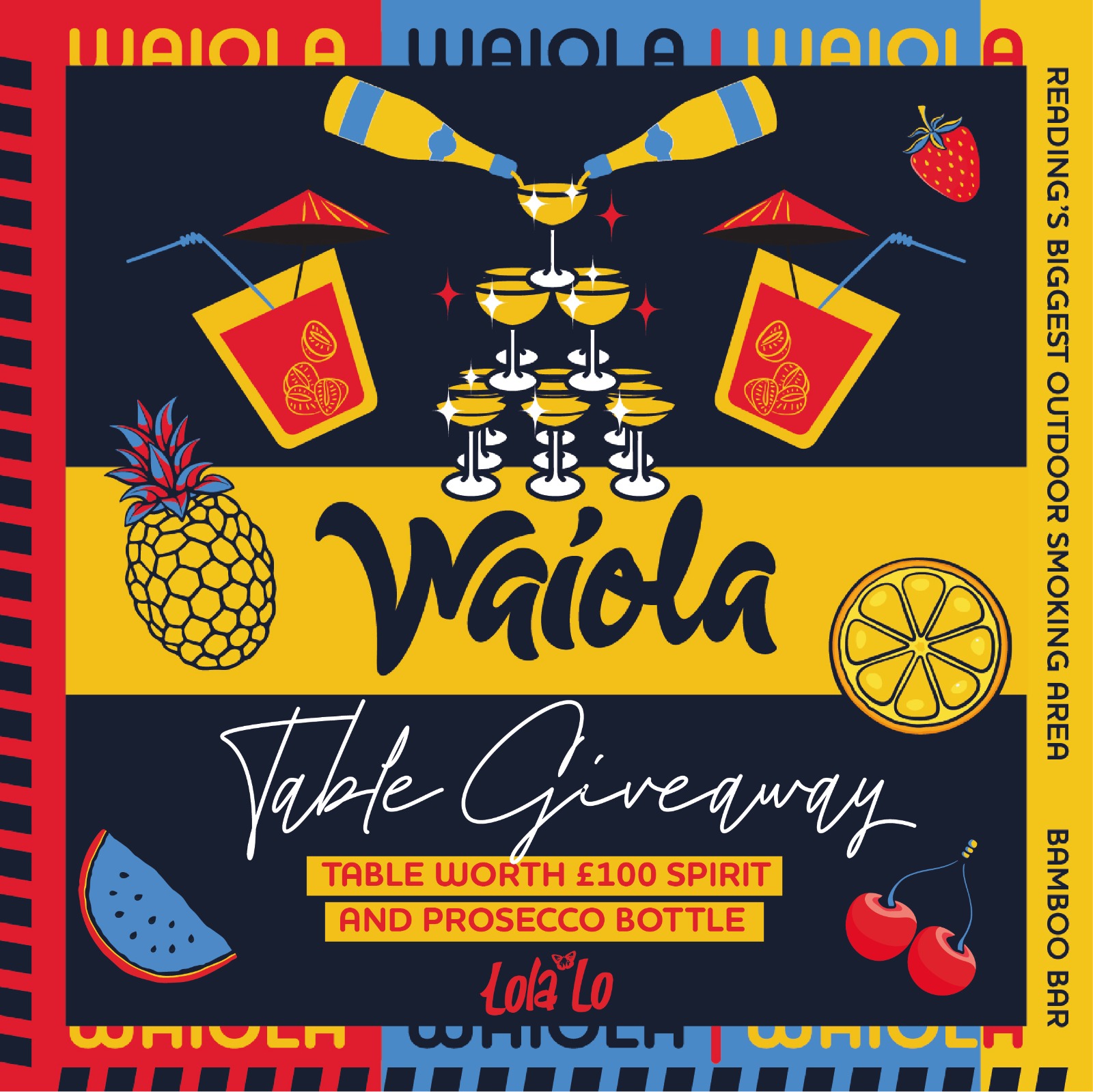 Waiola : WIN A FREE TABLE WORTH £100