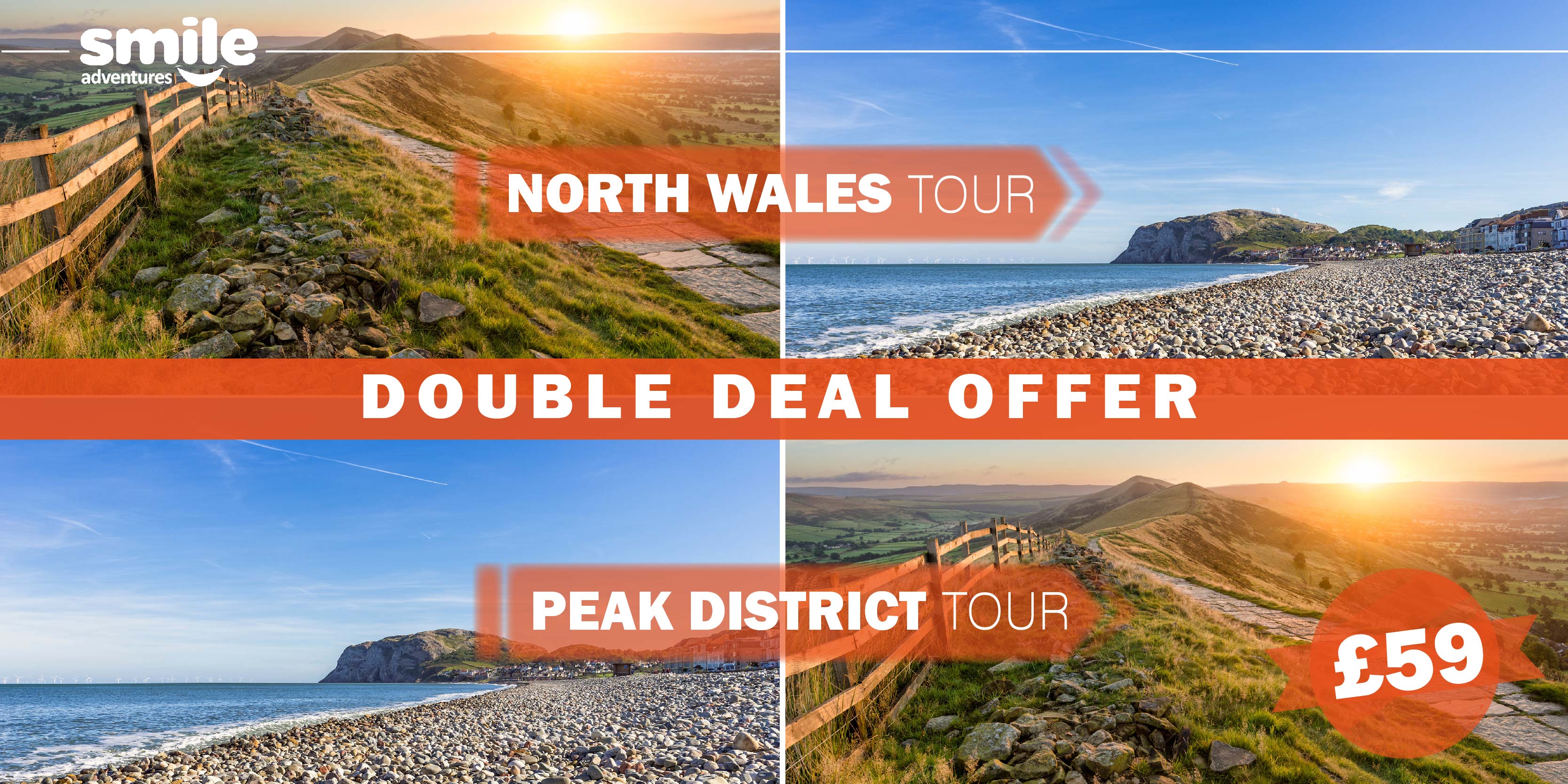 DOUBLE DEAL – North Wales Tour 30.04.2022 / Peak District Tour 01.05.2022