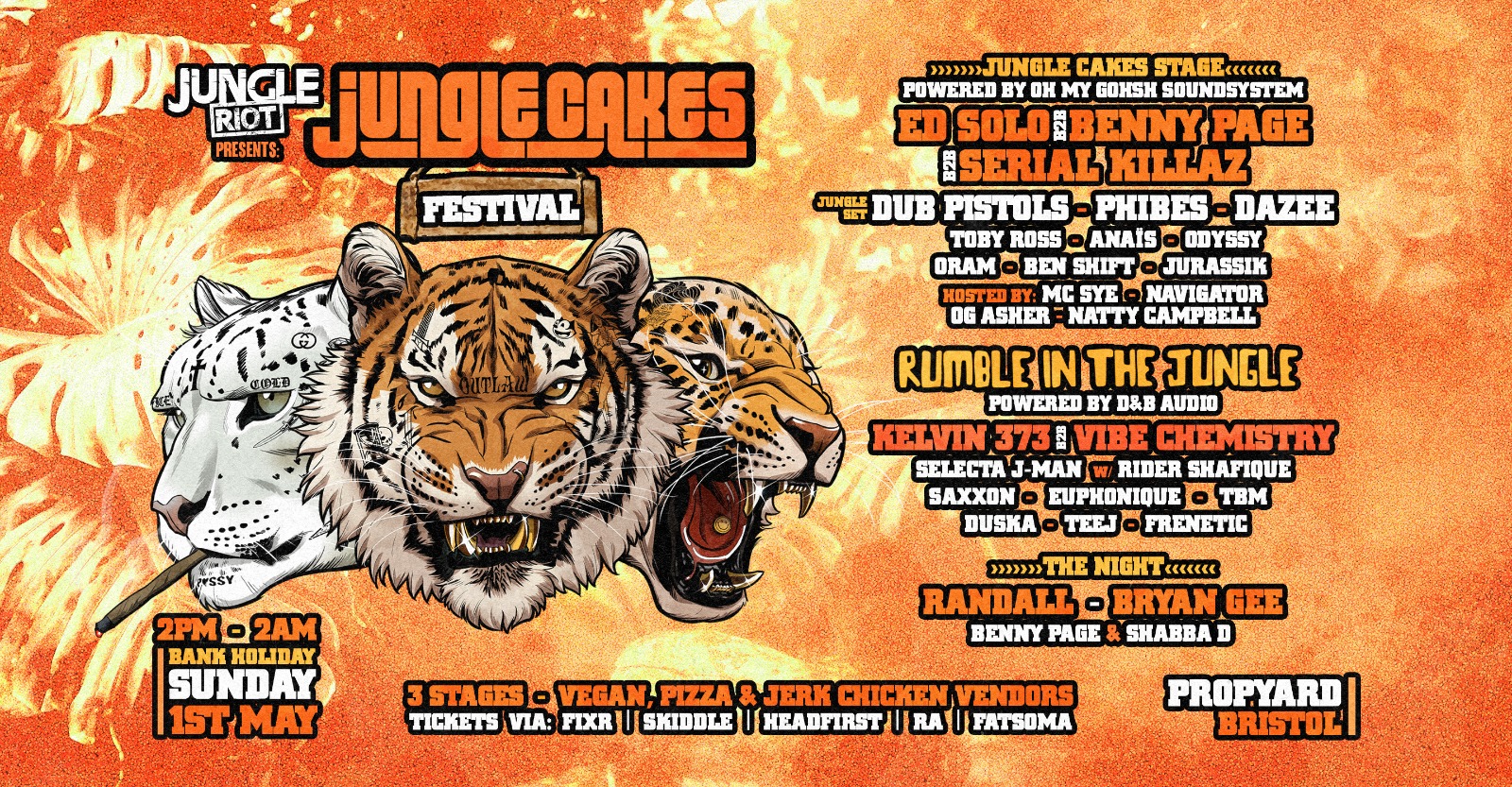 Jungle Cakes Bank holiday Festival – Dillinja Added to the night stage