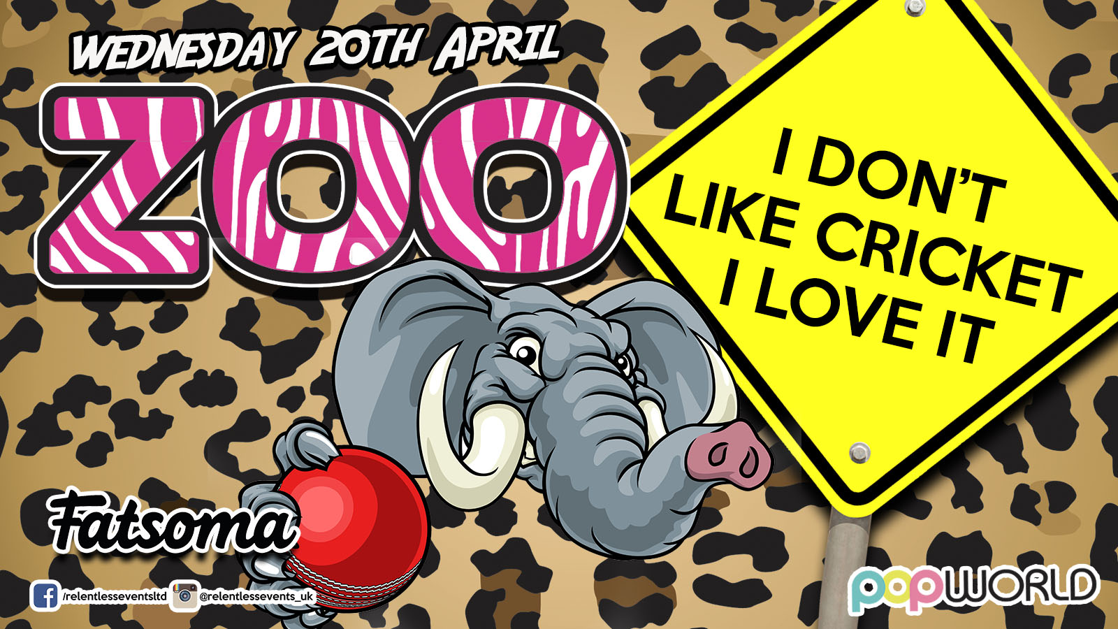 UOB Cricket does ZOO Wednesday at Popworld Birmingham