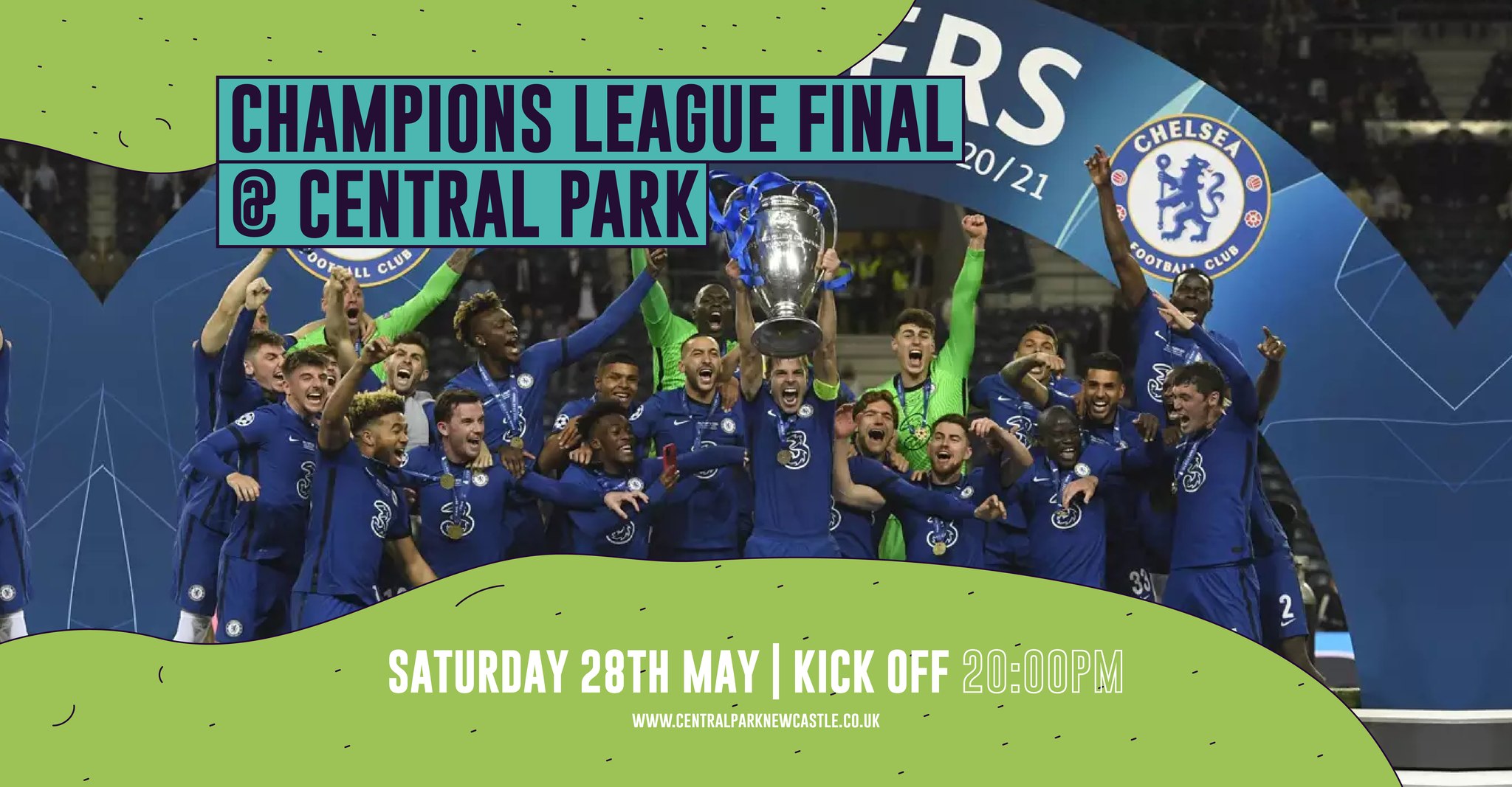 Champion’s League Final – Screened Live at Central Park