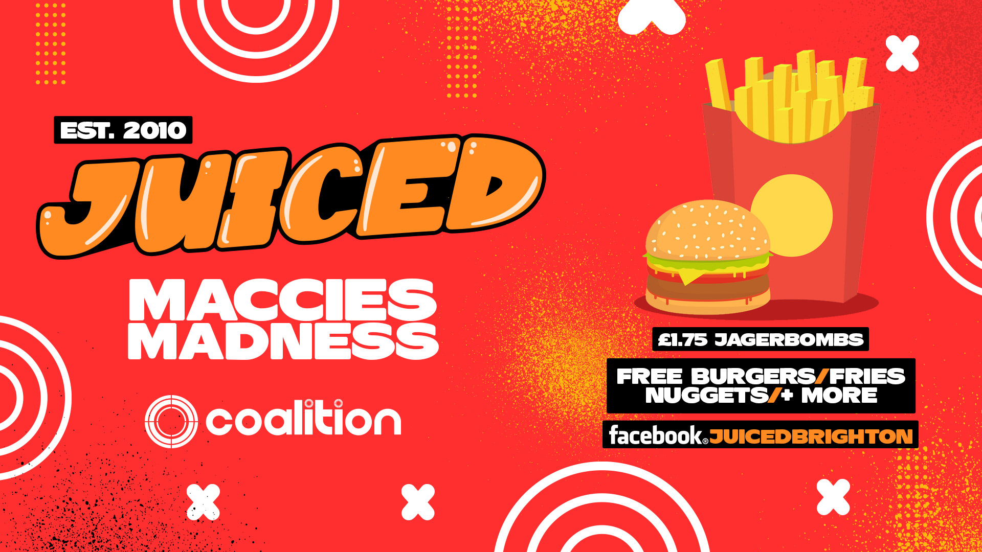 JUICED Fridays x Maccies Madness | FREE Burgers, Fries, Nugs + more – 29.04.22