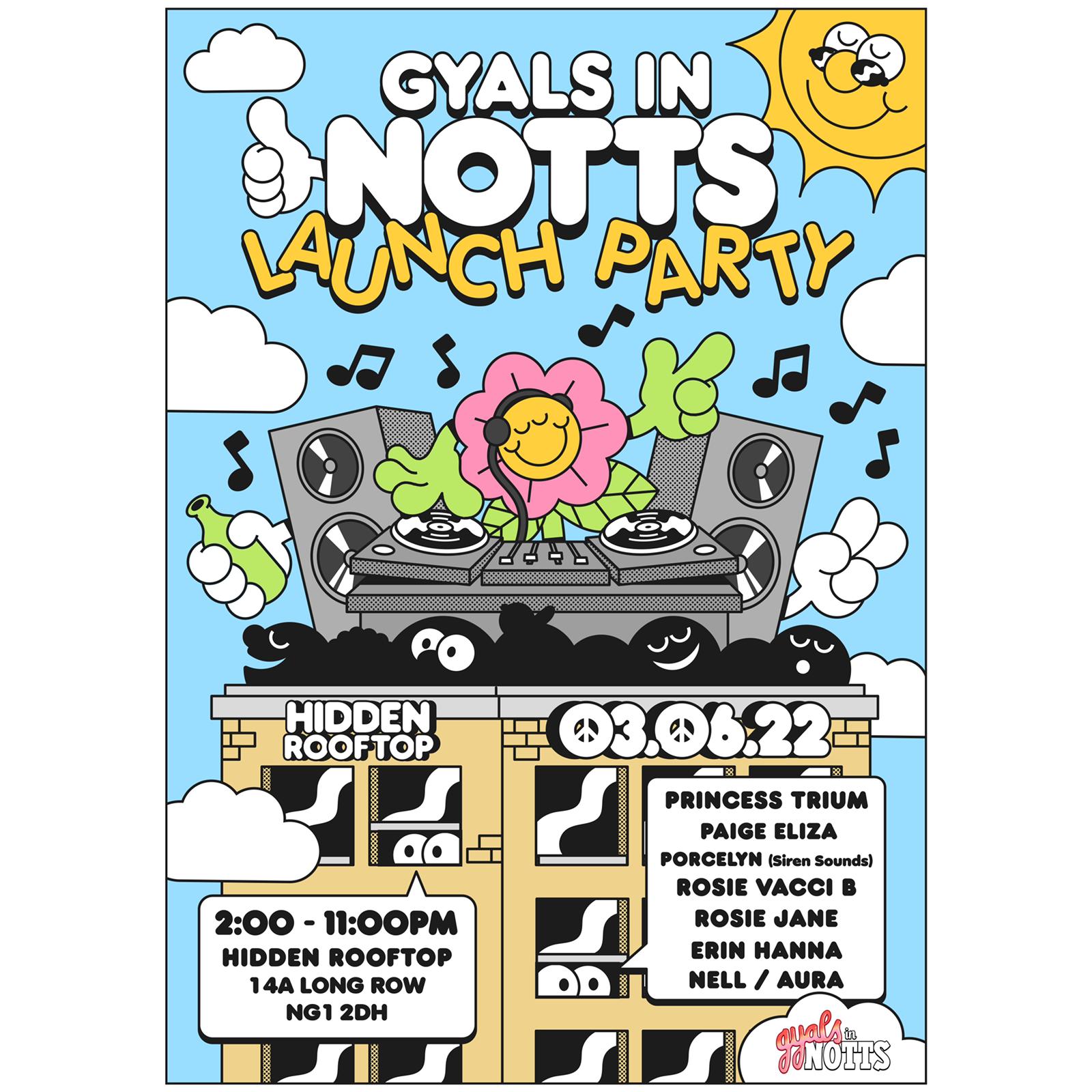 Gyals In Notts – Rooftop Party!