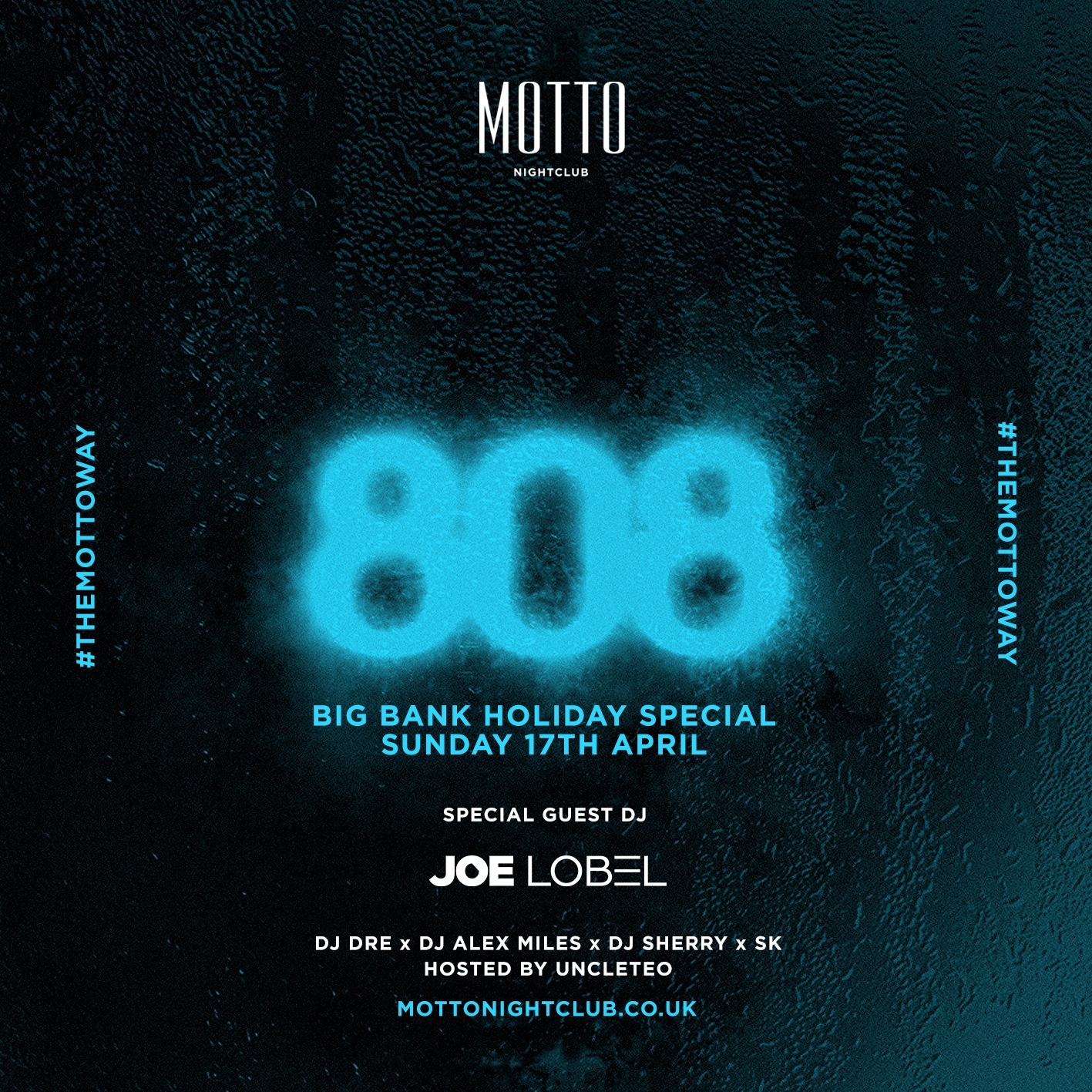 808 : BIG BANK HOLIDAY SUNDAY SPECIAL WITH @ JOE LOBEL