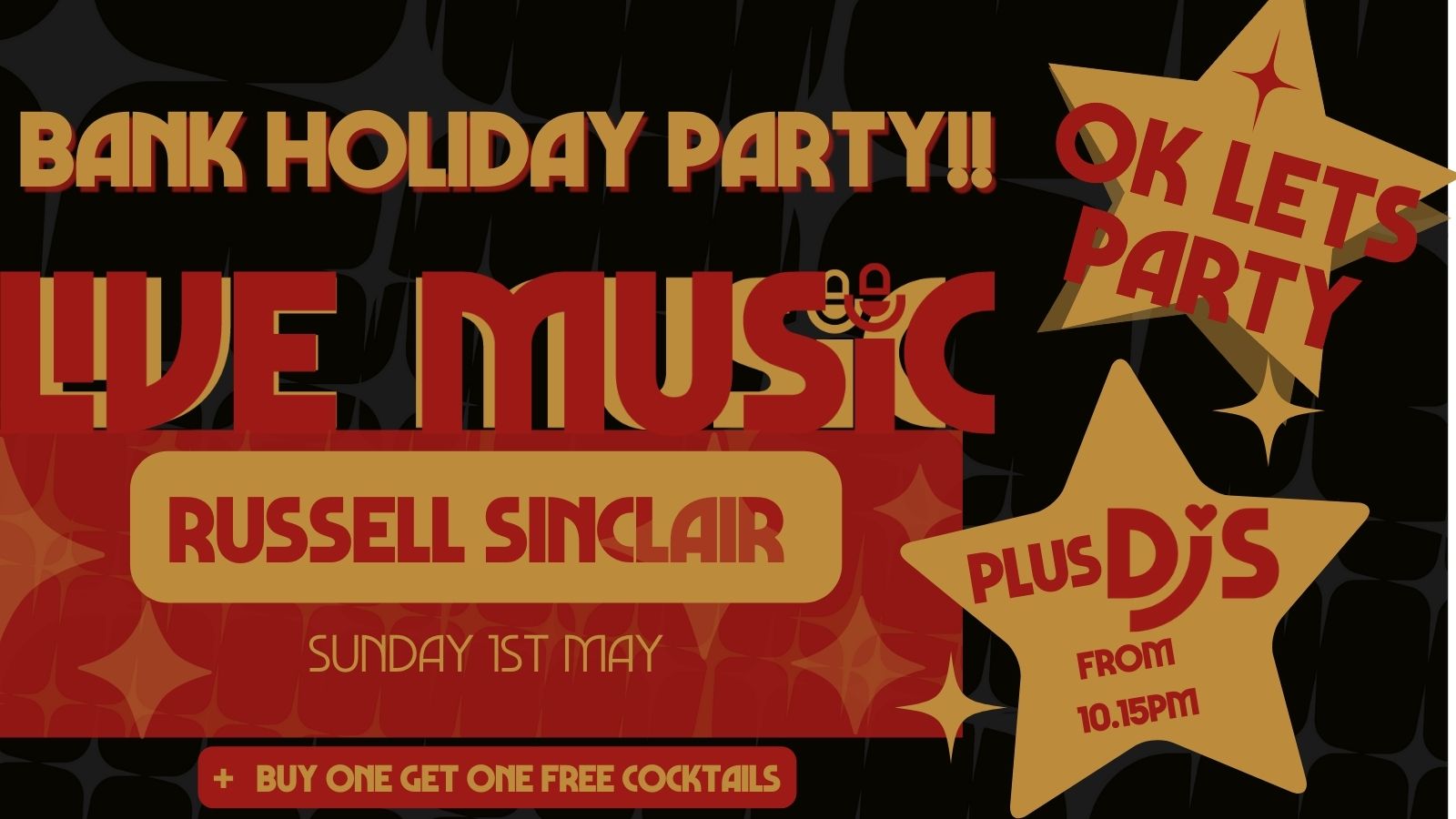 Bank Holiday Party!: RUSSELL SINCLAIR // Annabel’s Cabaret & Discotheque, Plymouth