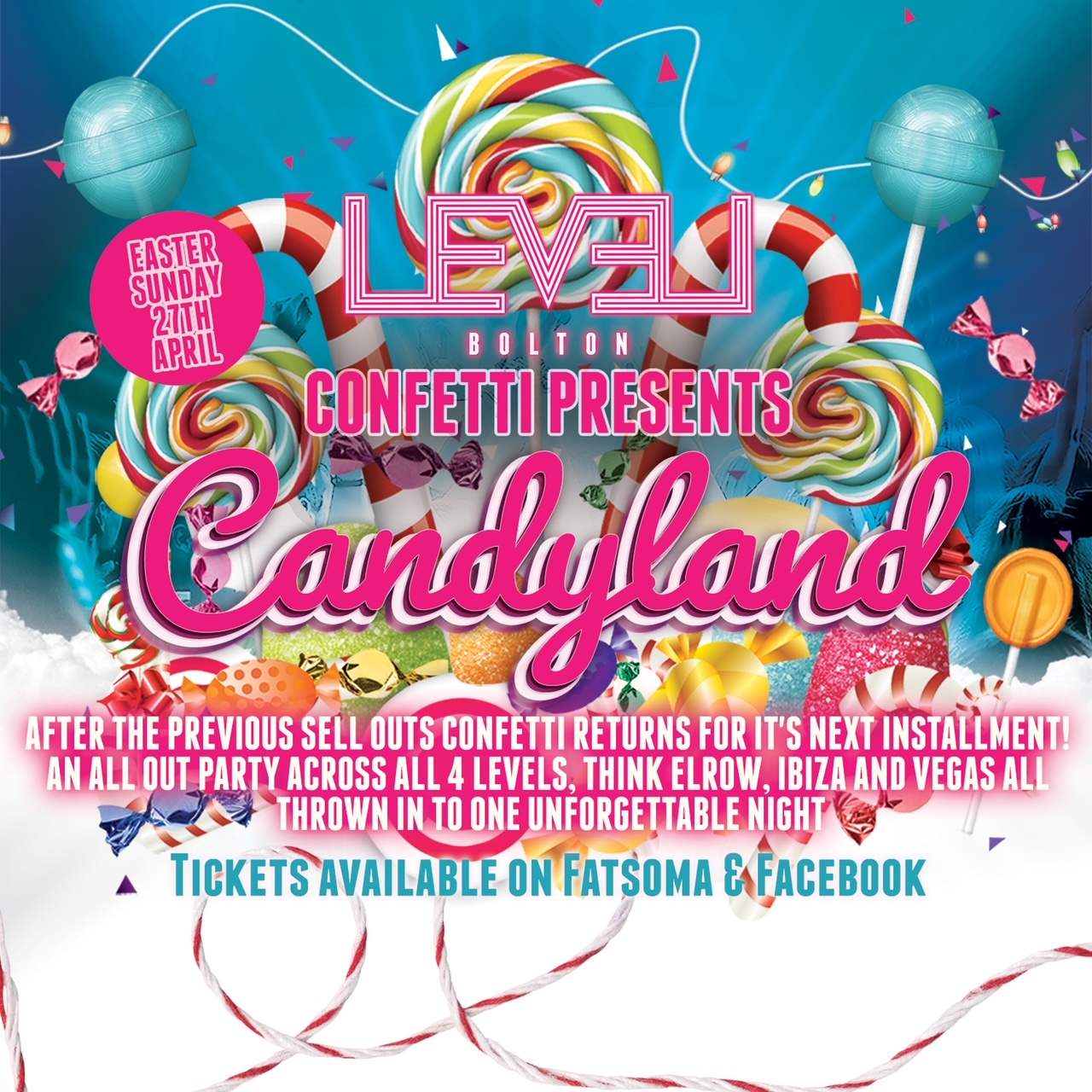 Easter Sunday Confetti Presents CANDYLAND