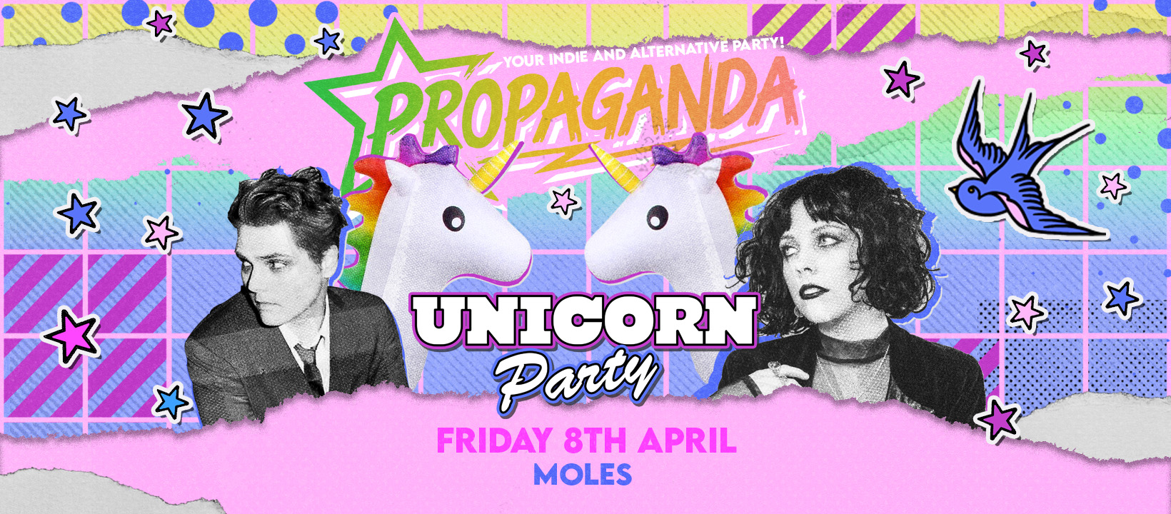 TONIGHT! Unicorn Party at Moles! Propaganda Bath!