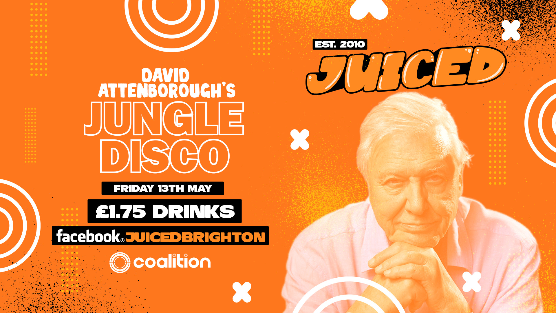 JUICED Fridays x David Attenborough Jungle Disco – £1.75 Jagers