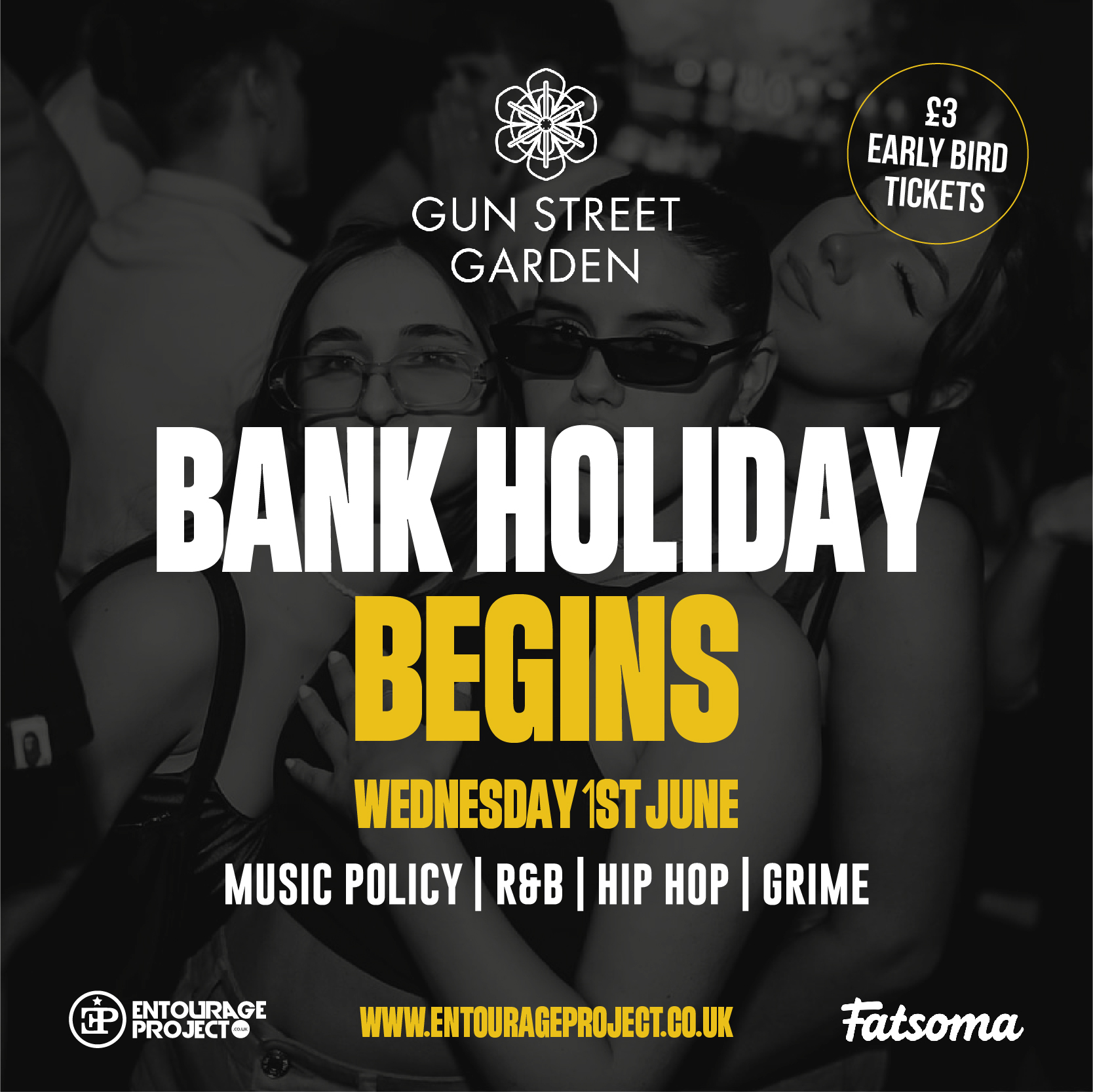 Bank Holiday Begins @ Gun Street Garden