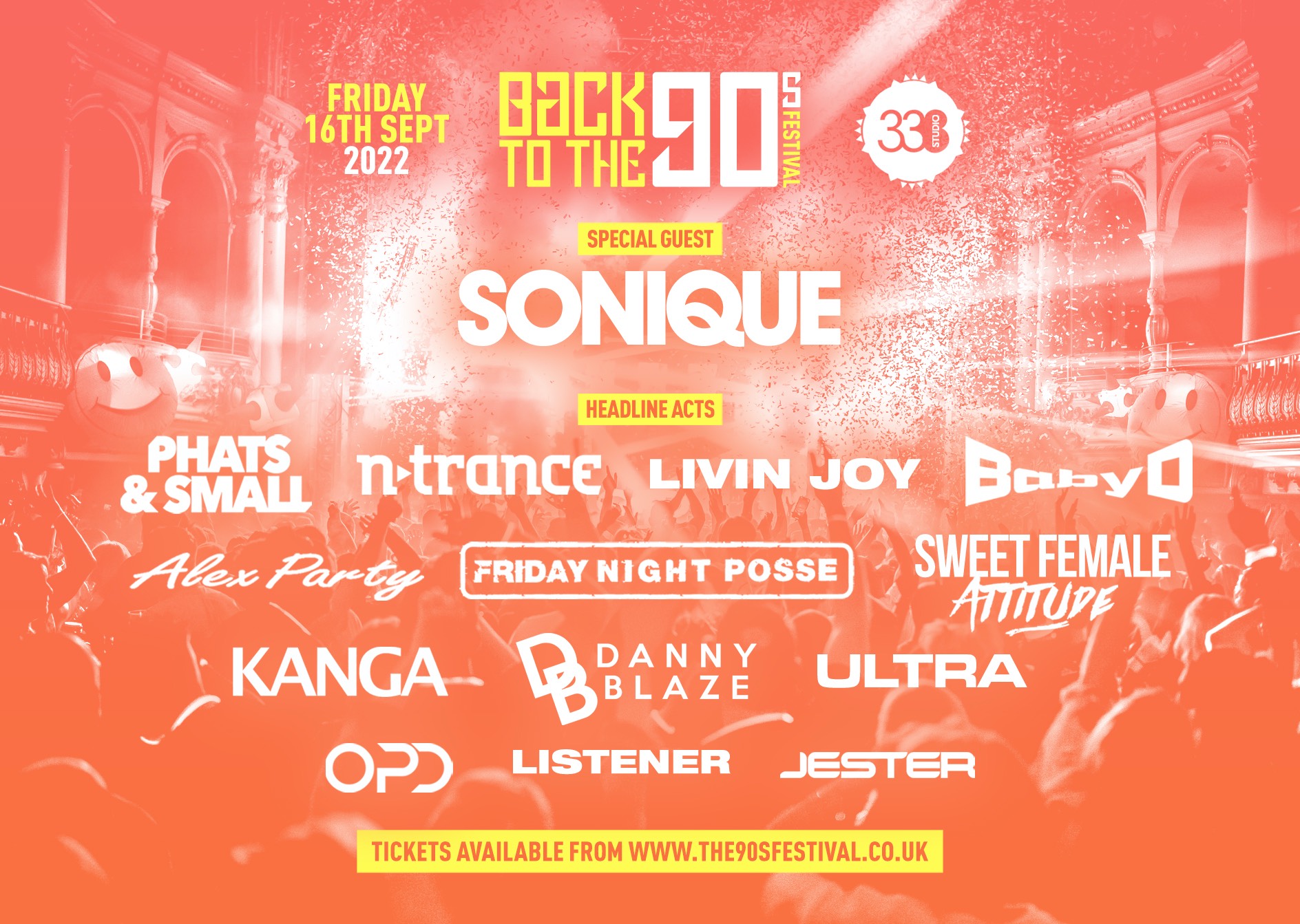 Back To The 90s Festival - Studio338 London at Studio 338, London on 16th  Sep 2022 | Fatsoma