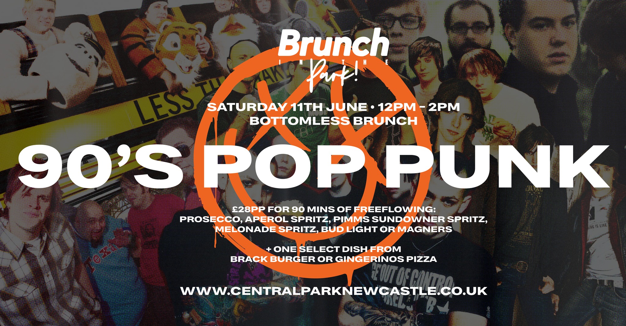 Brunch In The Park – 90’s Pop Punk – 2PM Sitting