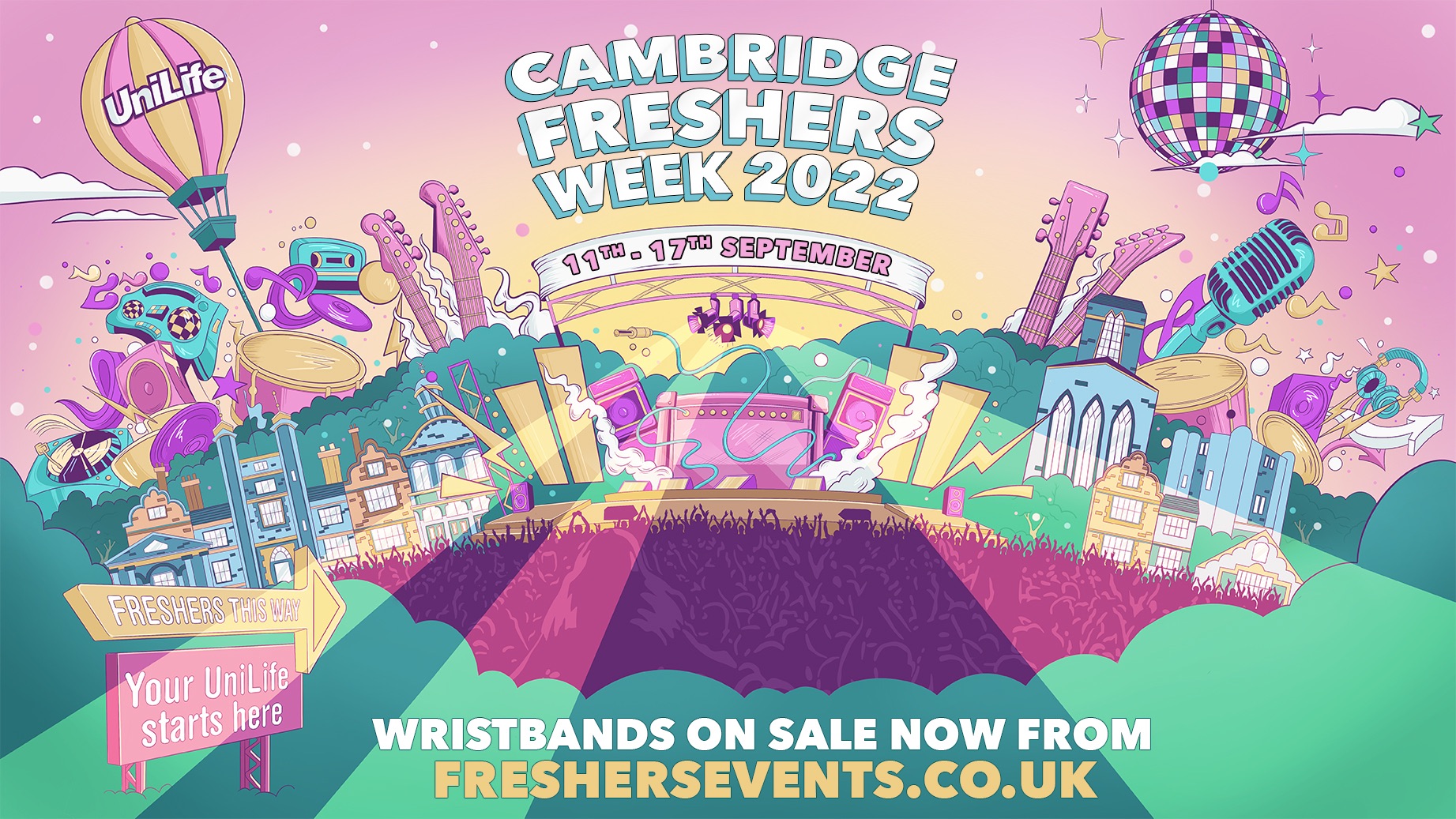 Cambridge Freshers Week 2022 First 100 Wristbands only £10 at