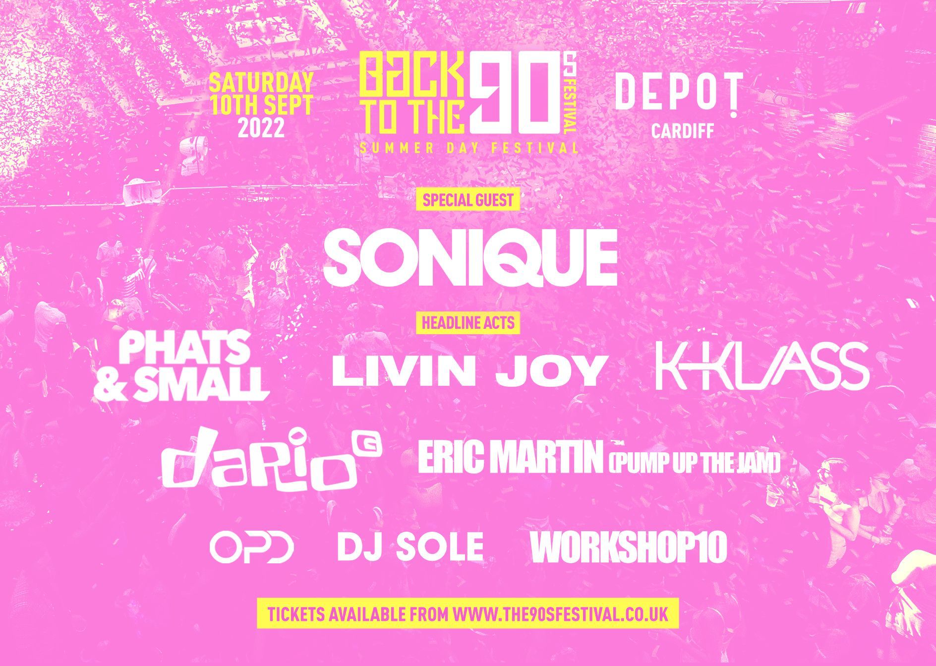 Summer Indoor 90s Day Festival – DEPOT Cardiff [FINAL TICKETS]