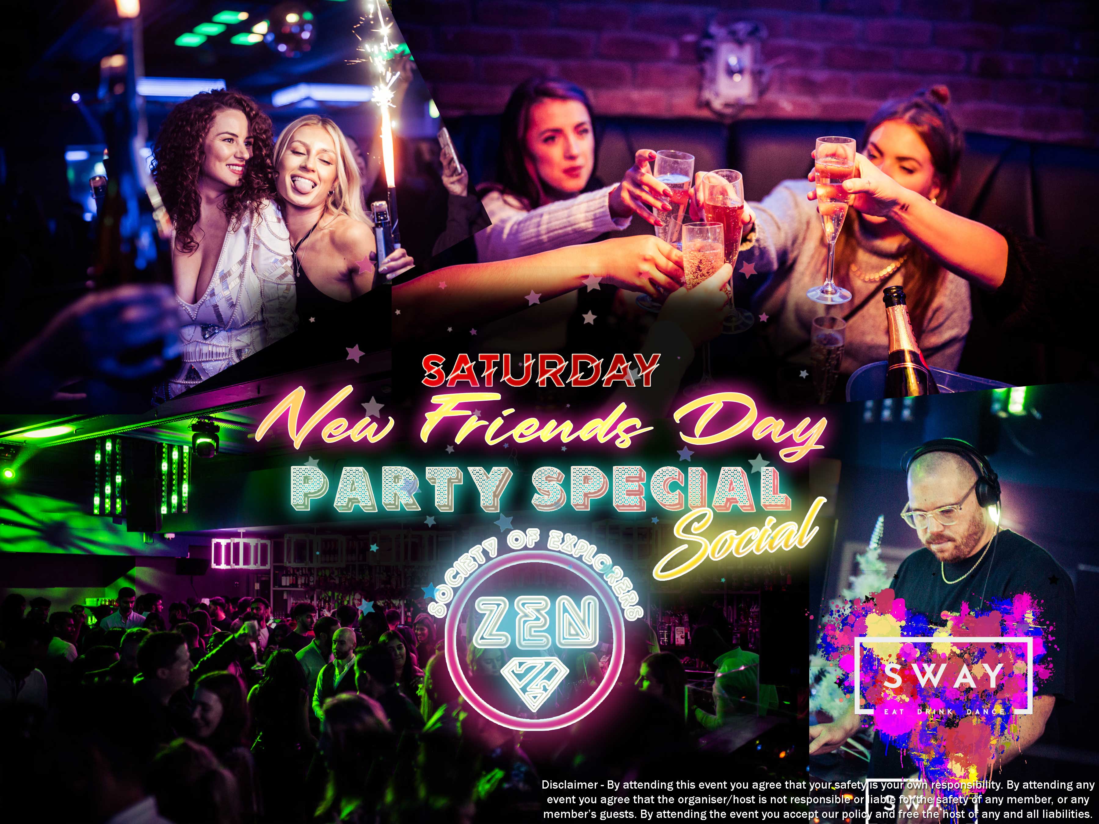 Make New Friends Day! SWAY BAR! Amazing Social, Beautiful People