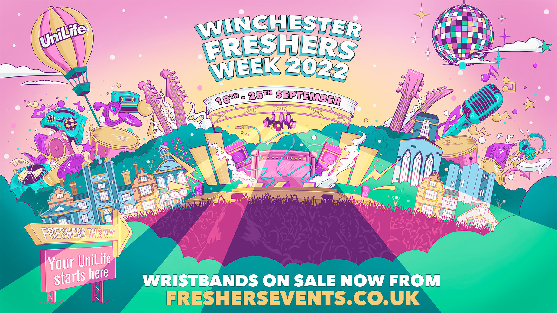 Winchester Freshers Week 2022 First 100 Wristbands only £10 at