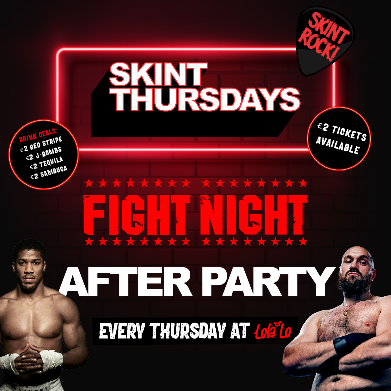 Skint Thursday – Fight Night After Party