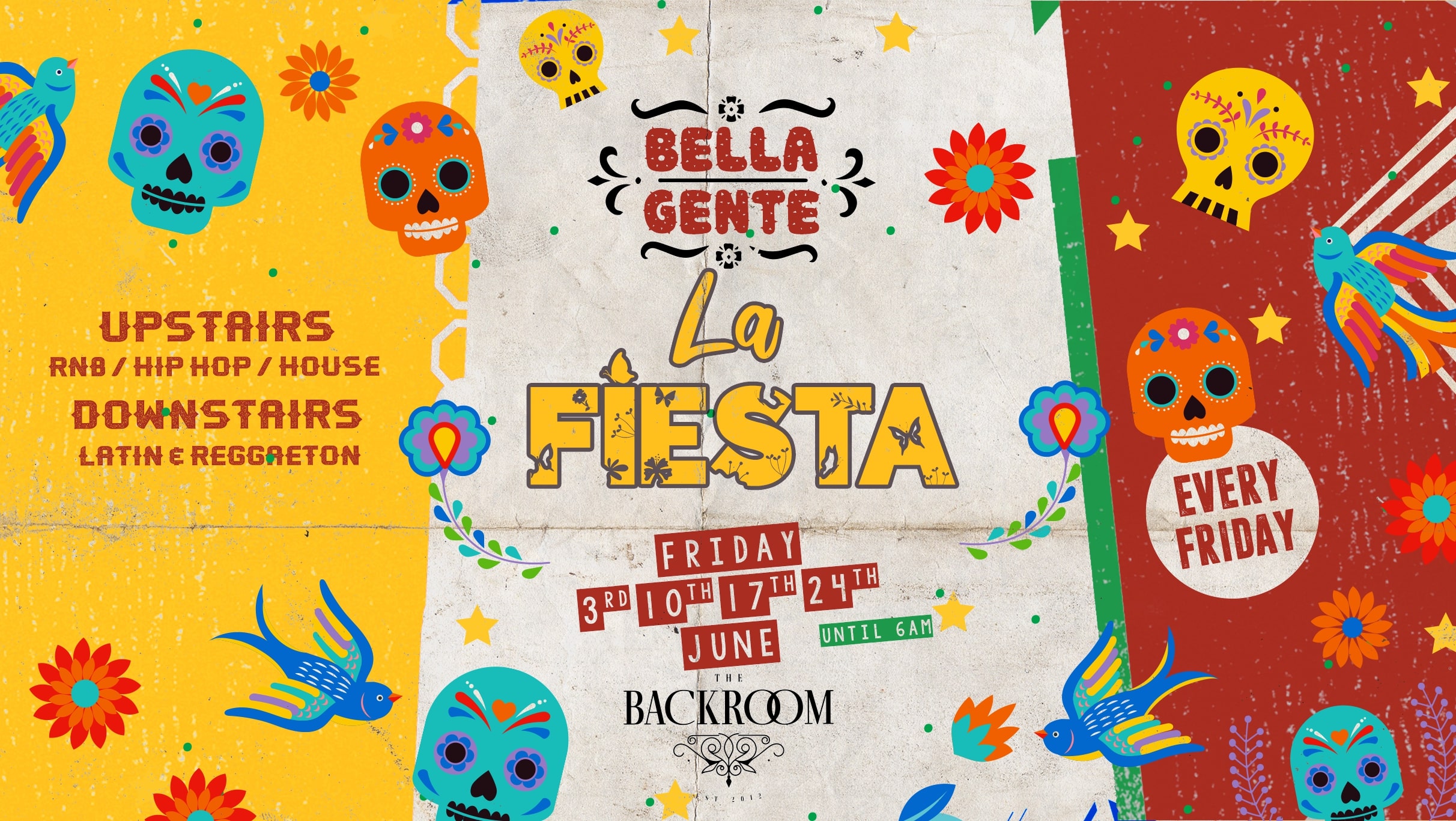Bella Gente – La Fiesta |  The Backroom | Reggaeton Special – Friday 3rd June