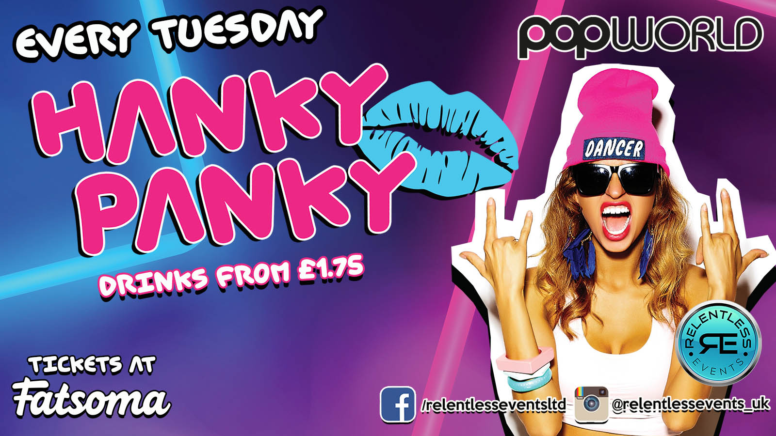 Hanky Panky every Tuesday at Popworld Birmingham