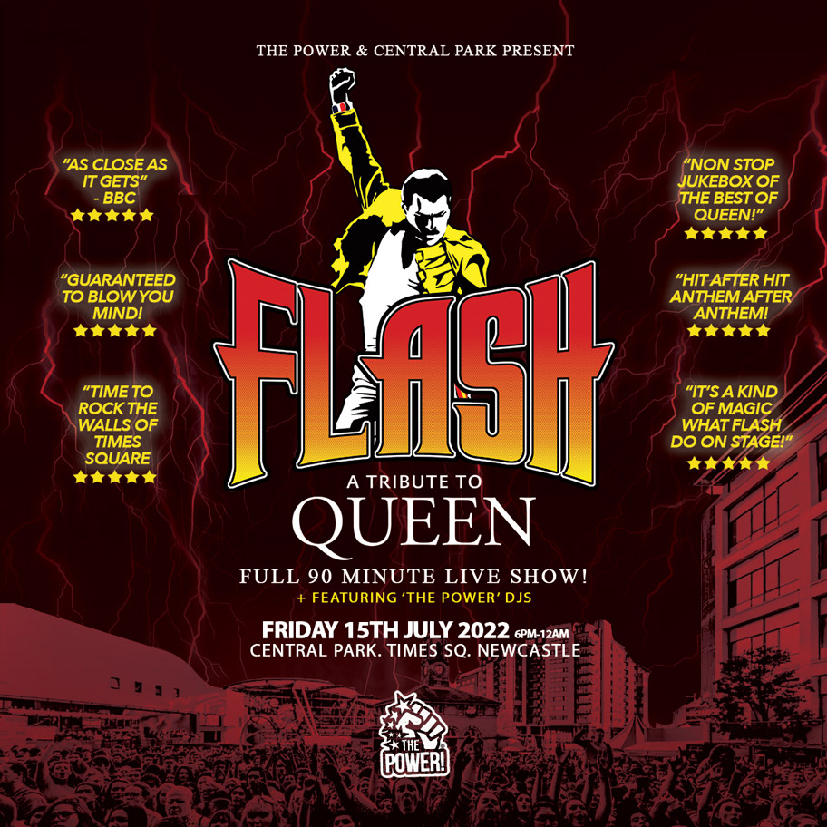 FLASH ‘A Tribute To Queen’ LIVE – NEWCASTLE (Times Sq)