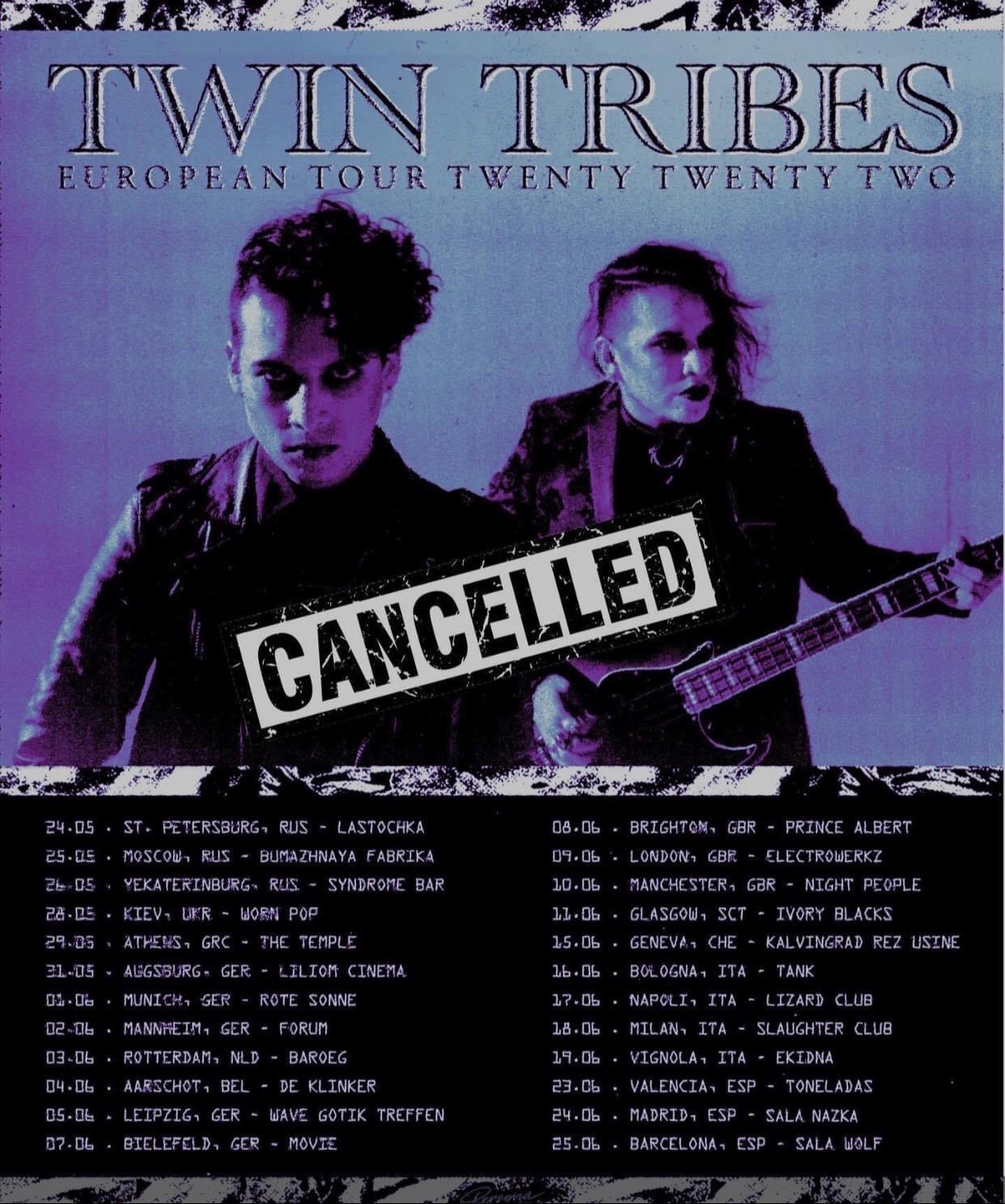 TWIN TRIBES – CANCELLED!