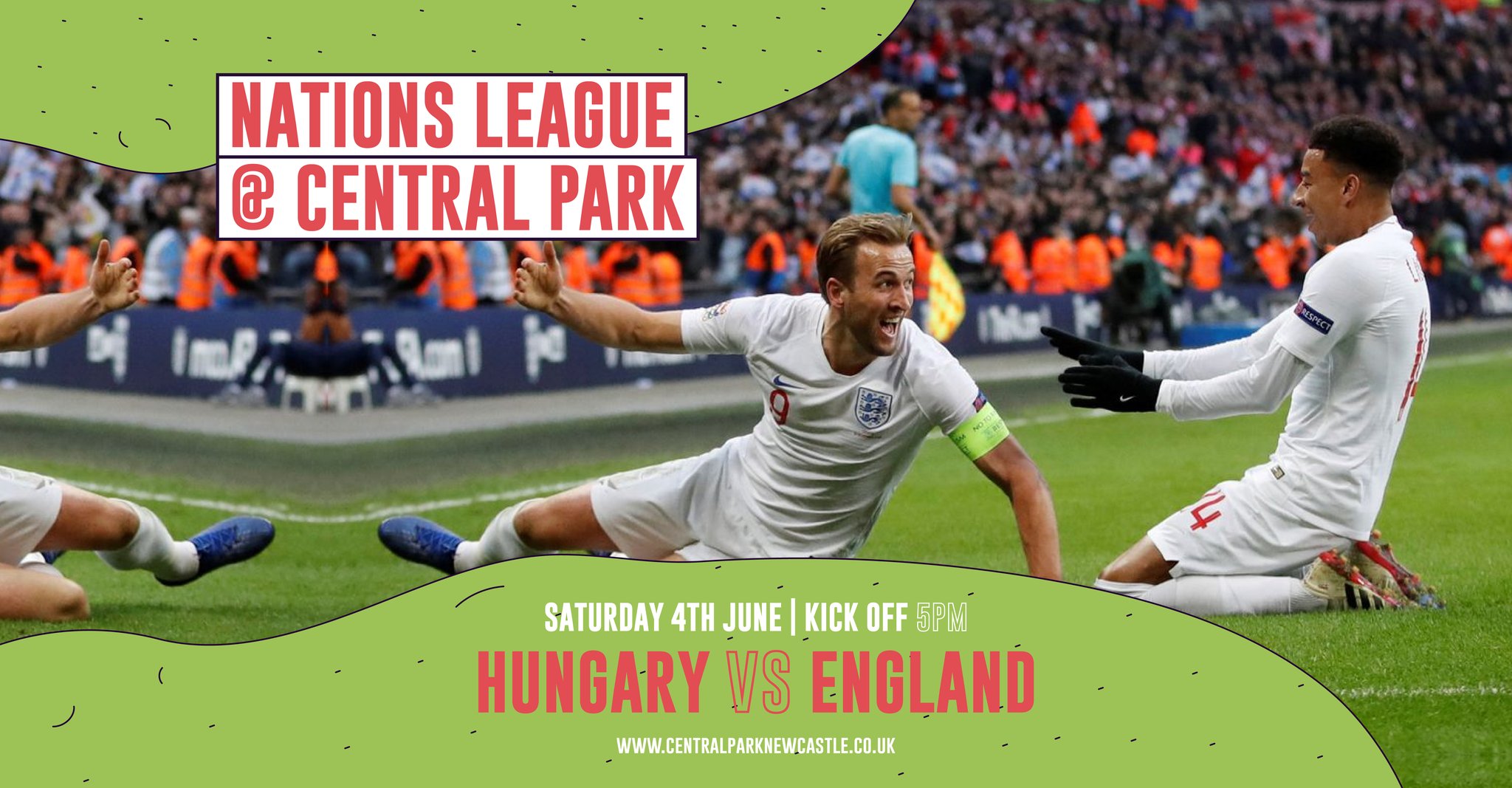 Hungary Vs England – Nations League – Screened Live At Central Park