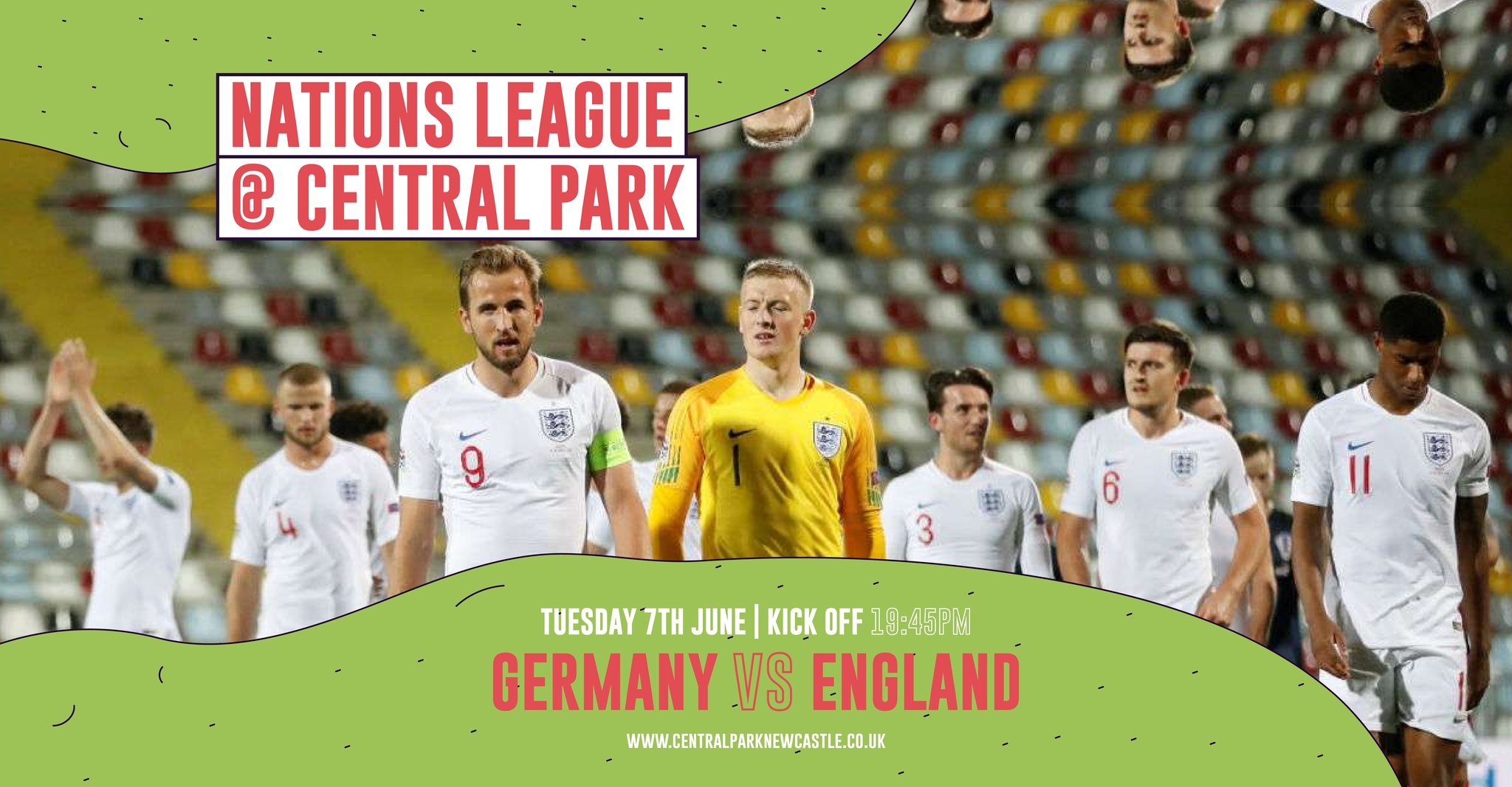 England Vs Germany – Nations League – Screened Live At Central Park