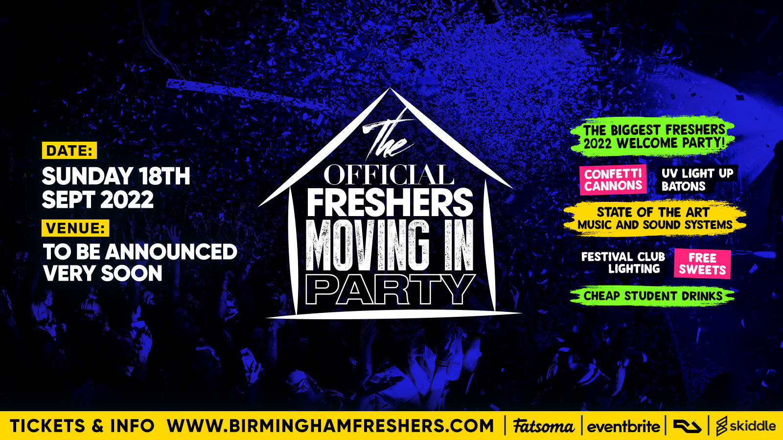 The Official Birmingham Freshers Moving in Party | Birmingham Freshers 2022