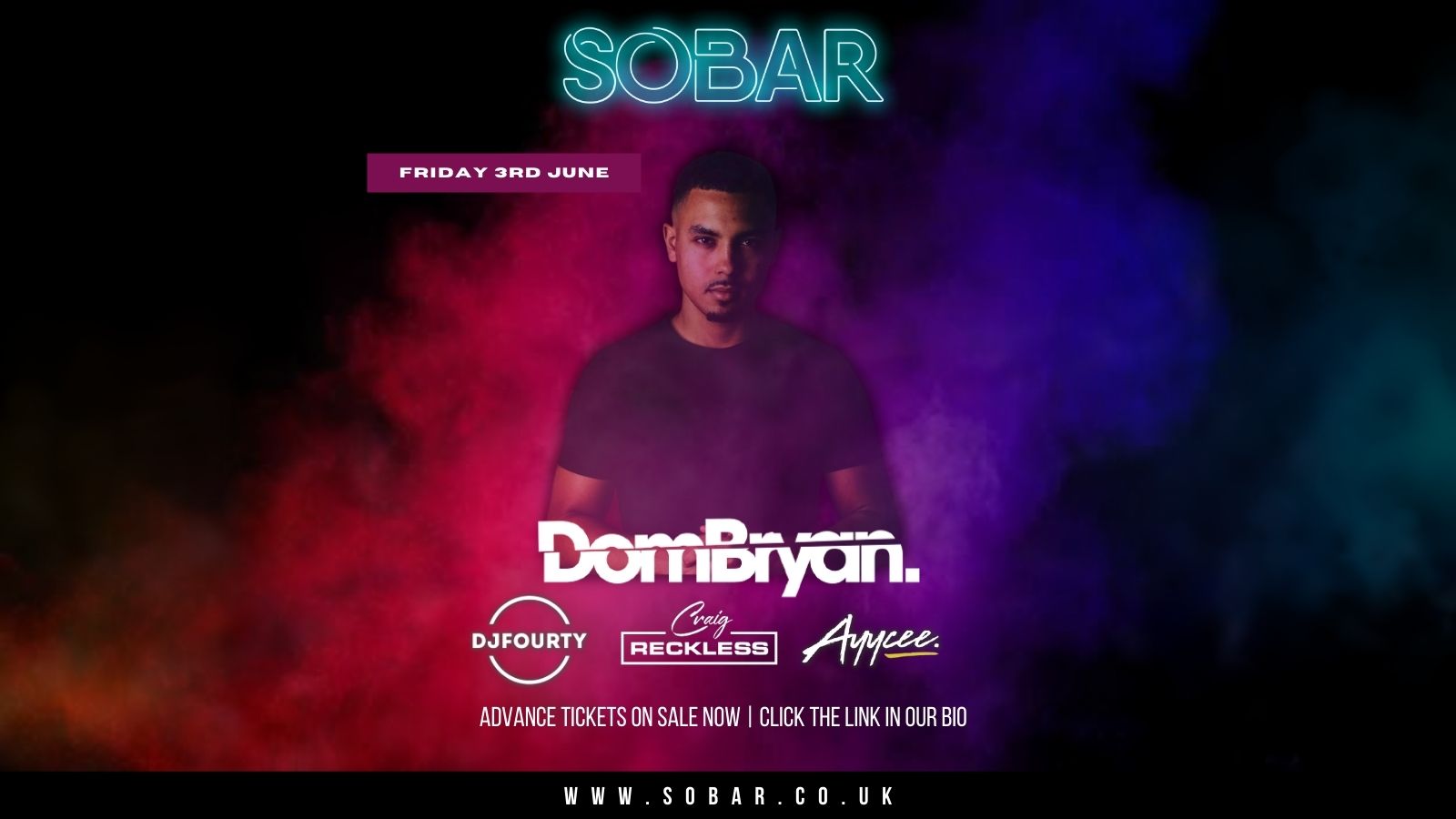 SOBAR FRIDAY’S HOST  DOM BRYAN