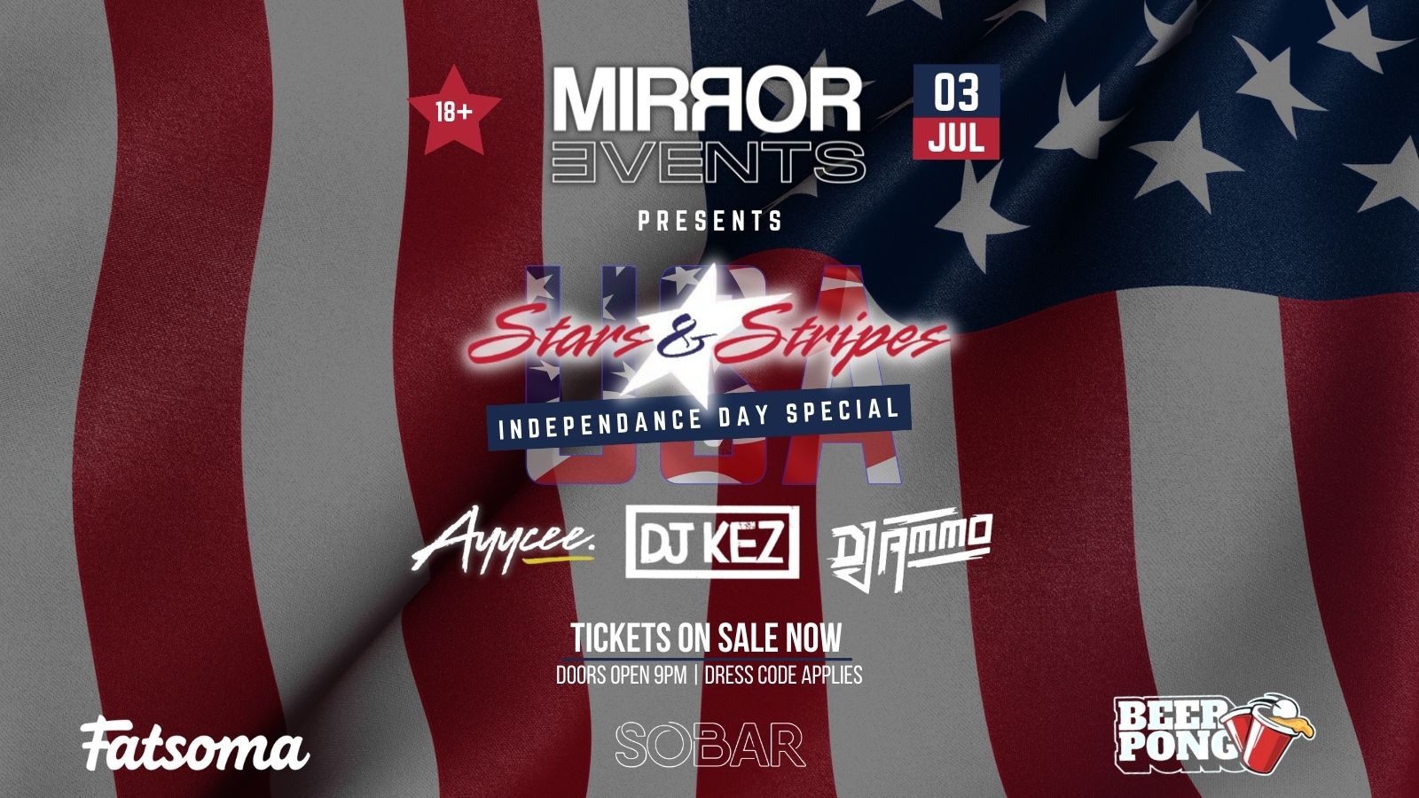 MIRROR EVENT’S PRESENT STARS & STRIPES | INDEPENDENCE DAY SPECIAL