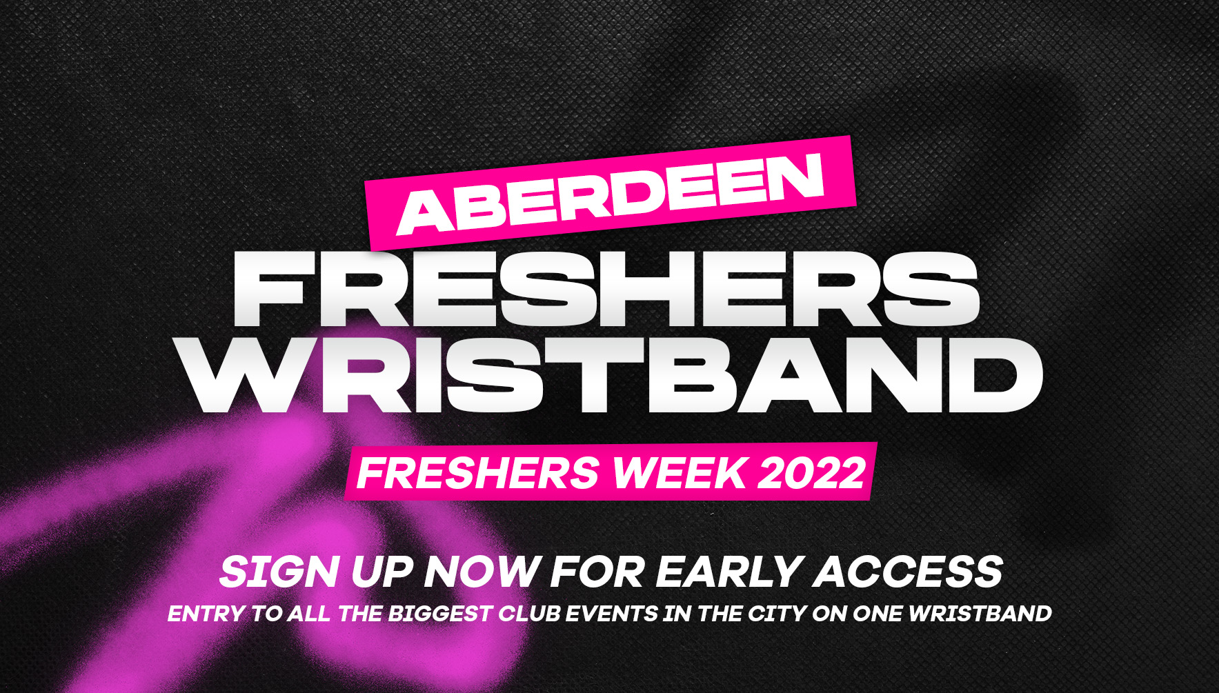 ABERDEEN FRESHERS WRISTBAND