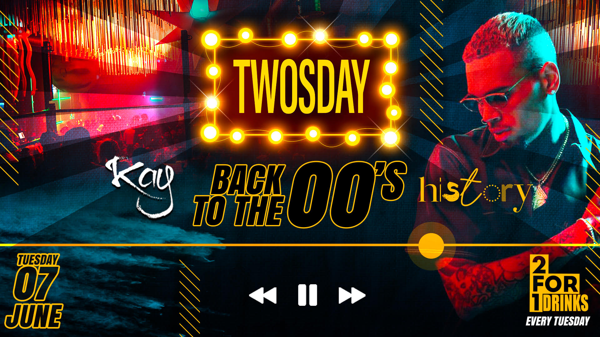 TWOSDAY AT HISTORY ⭐️ BACK TO THE 00’S ⭐️ Manchester’s Biggest Tuesday 2 Years Running 🏆