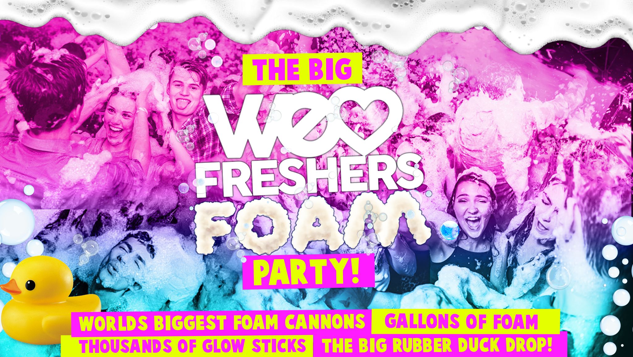 THE BIG FRESHERS UV FOAM PARTY! 💦 WE LOVE 👙🕶 Manchester's 1 and only Freshers FOAM PARTY