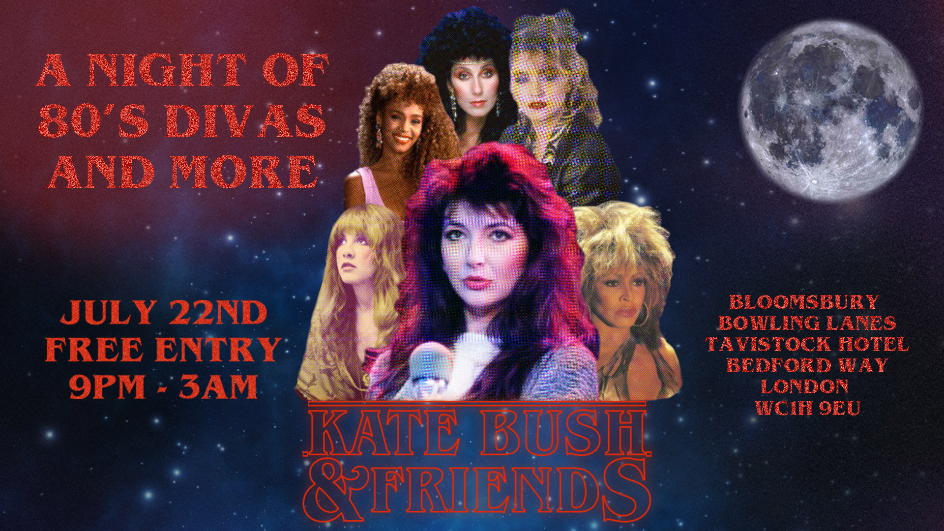 Kate Bush & Friends - A Night of 80's Divas and More - FREE ENTRY at ...