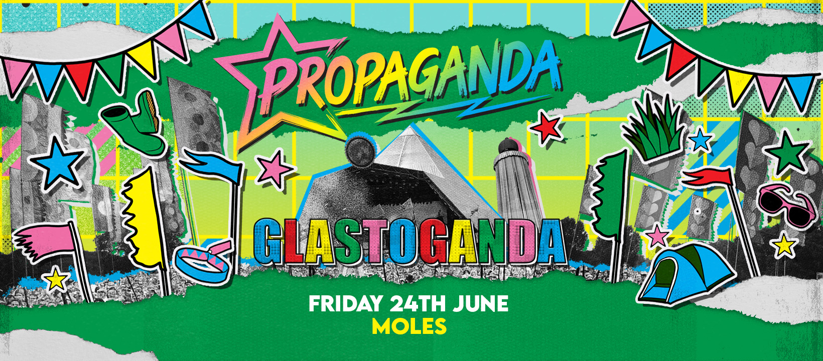 TONIGHT – Glastoganda at Moles – Propaganda Bath!