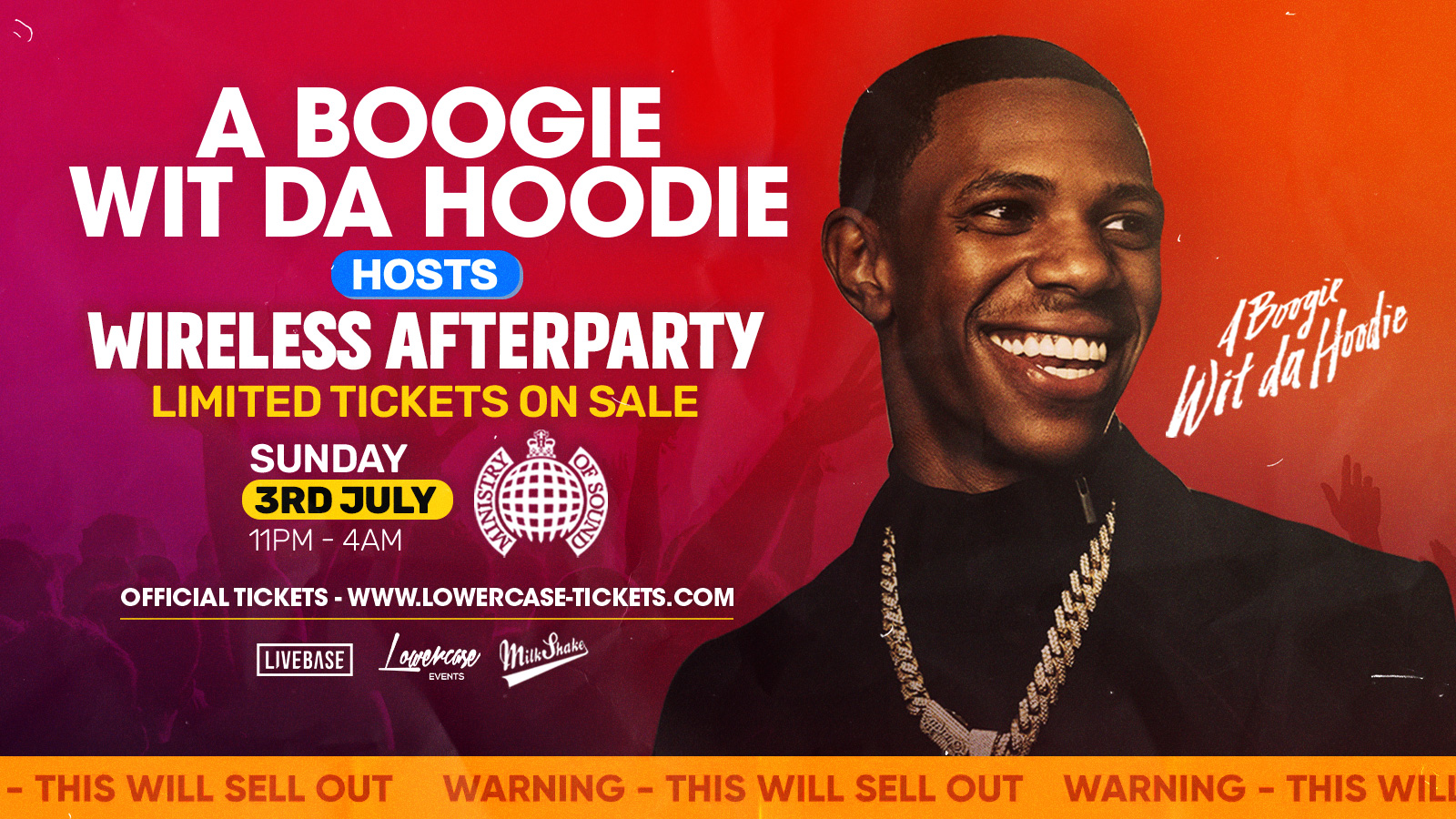 WIRELESS AFTERPARTY ft. A Boogie Wit Da Hoodie @ Ministry of Sound! ⚠️THIS EVENT WILL SELL OUT⚠️