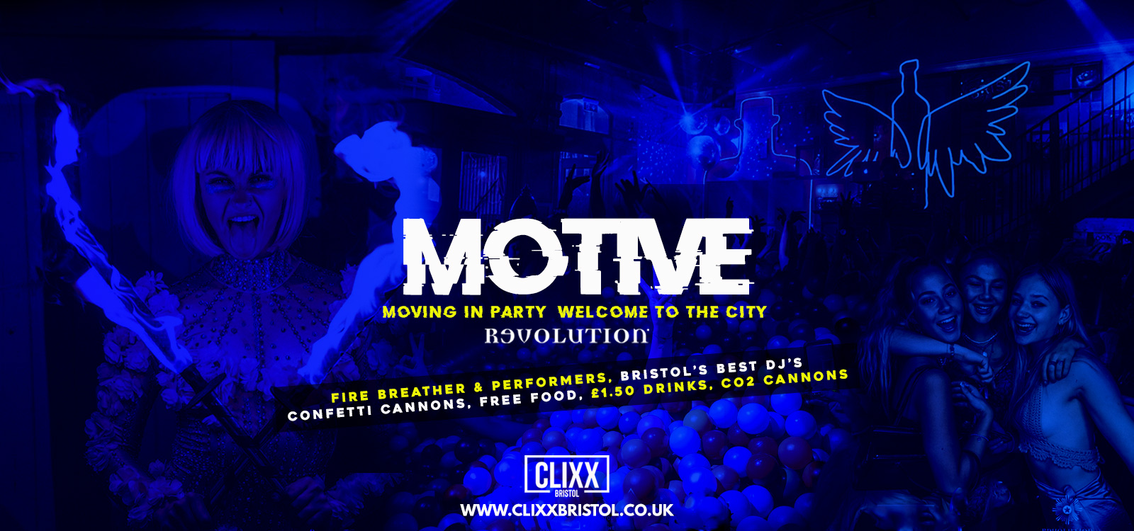 MOTIVE Moving In Party || Welcome to the city! – FREE Shot with every ticket