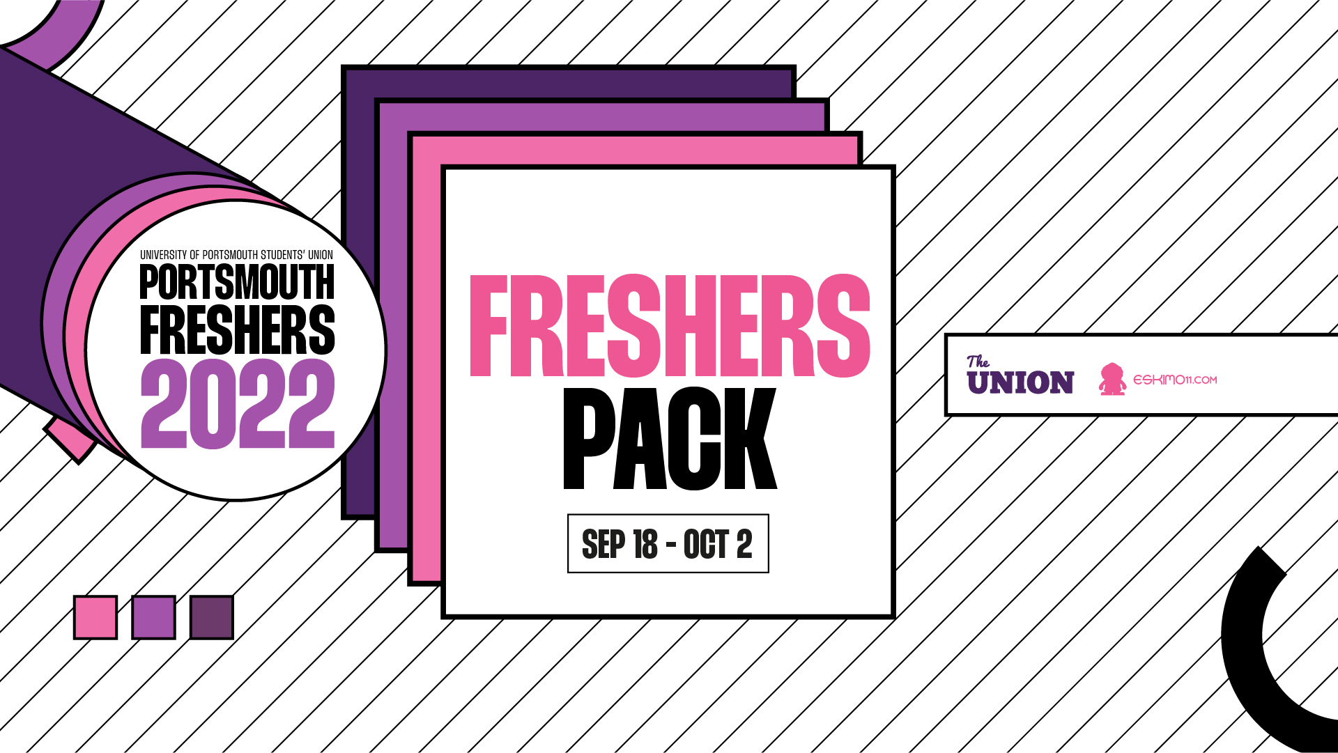 University of Portsmouth Students union Freshers ticket pack
